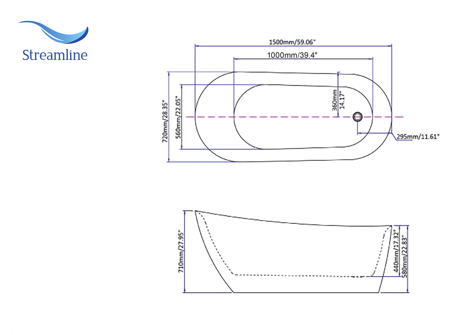 Streamline NH280100 Specifications