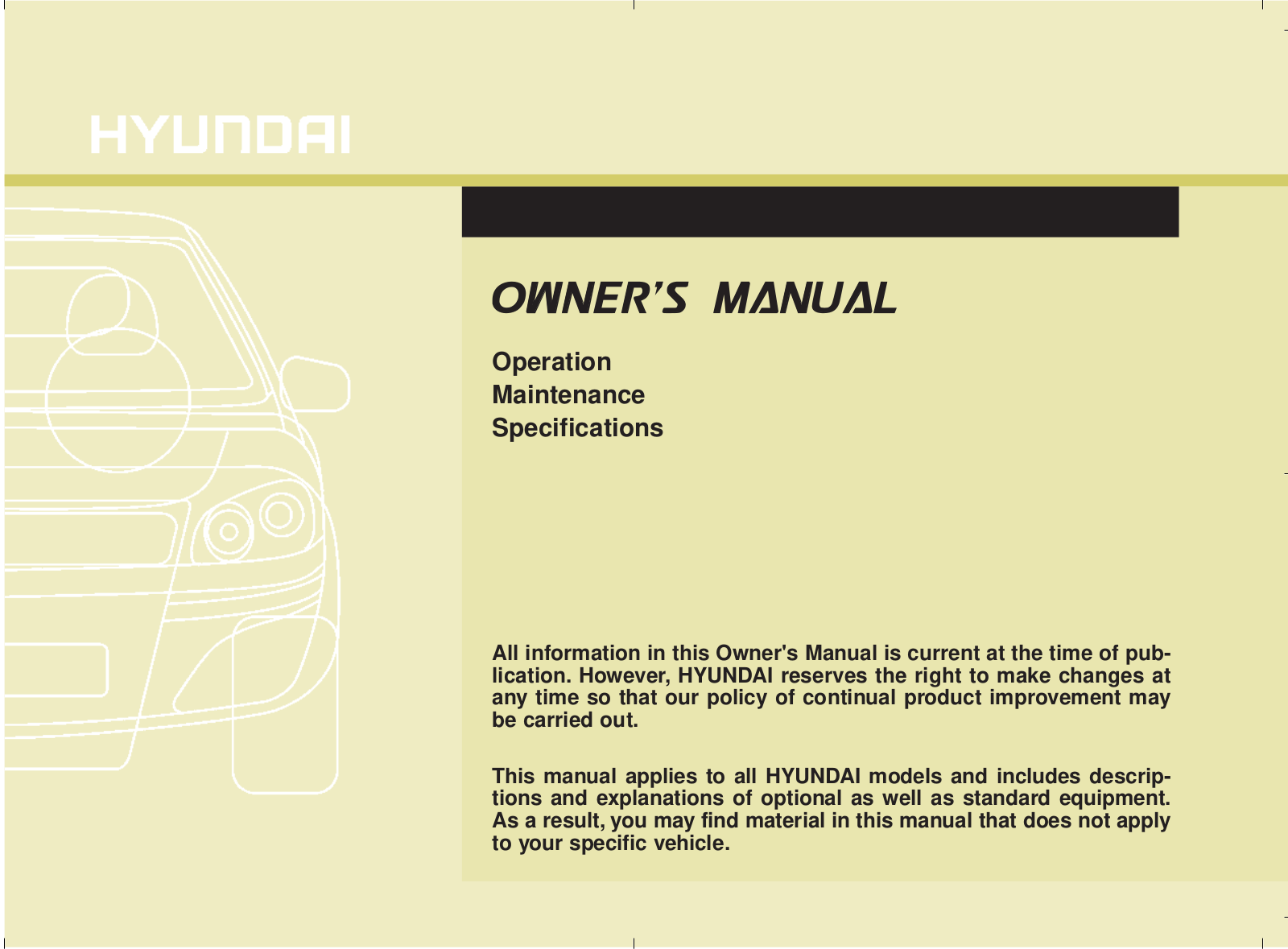 Hyundai Elantra Compressed 2015 Owner's Manual