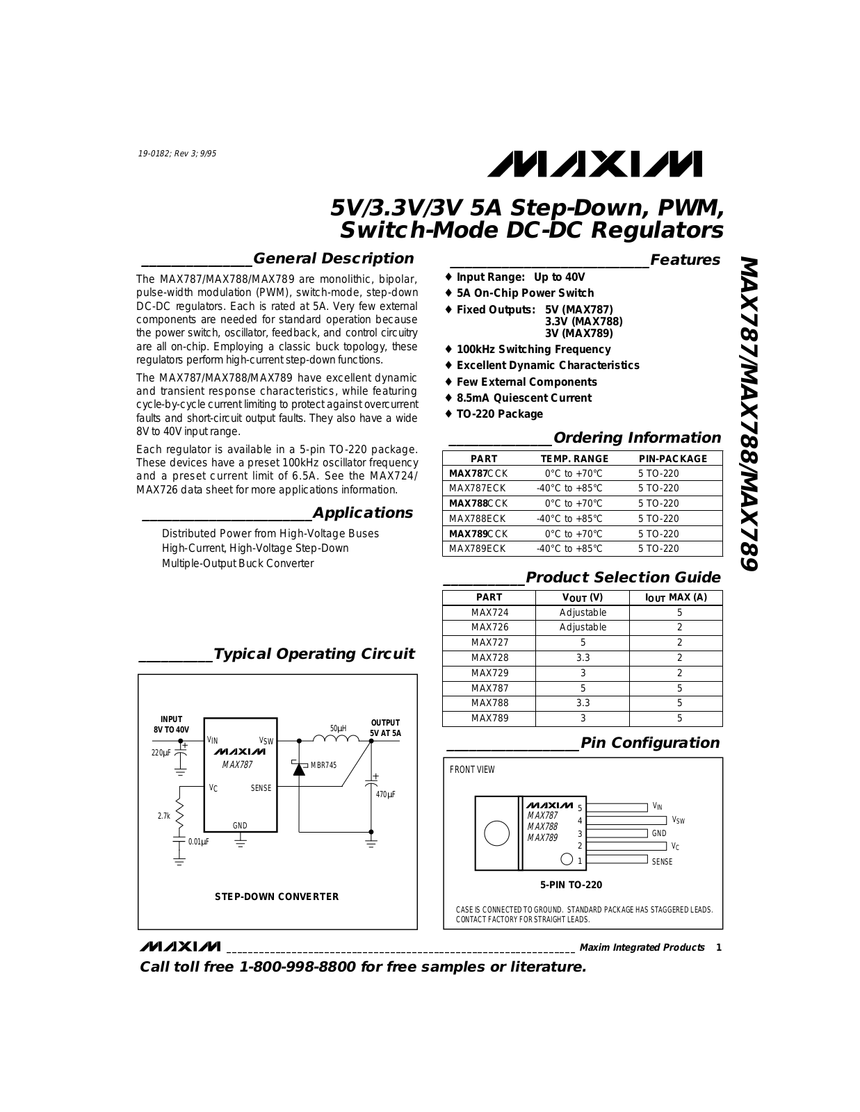 Rainbow Electronics MAX789 User Manual