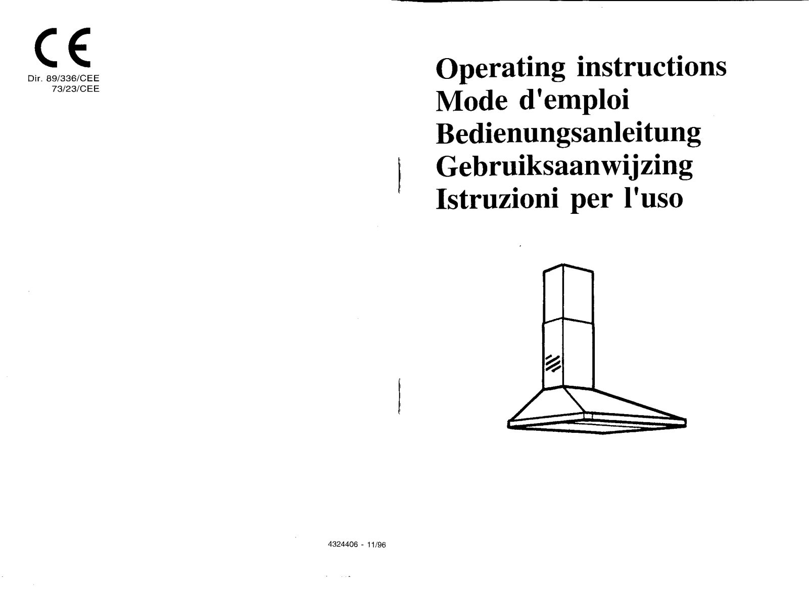 Zanussi ZHC613W installation manual