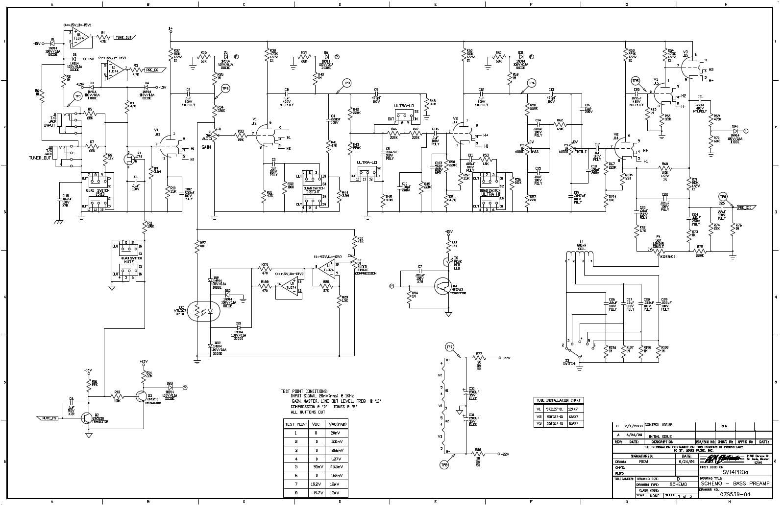 Ampeg SVT 4pro Schematic