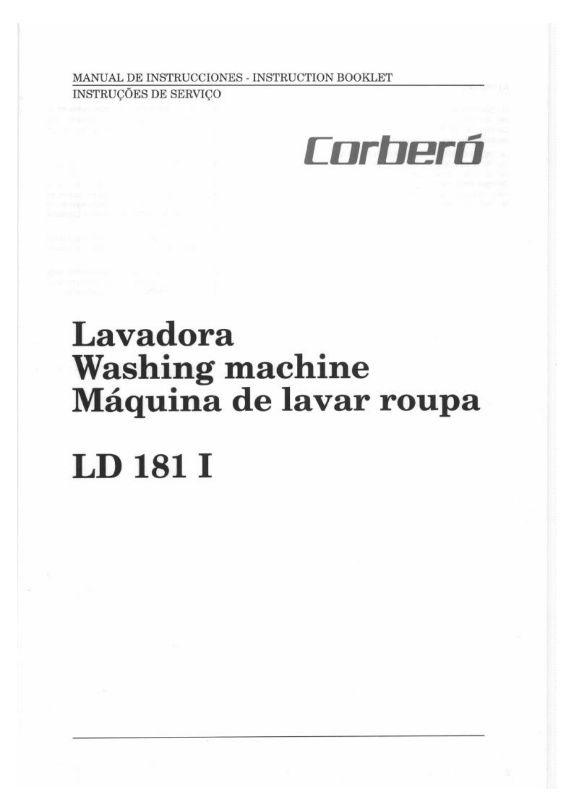 Corbero LD181I User Manual