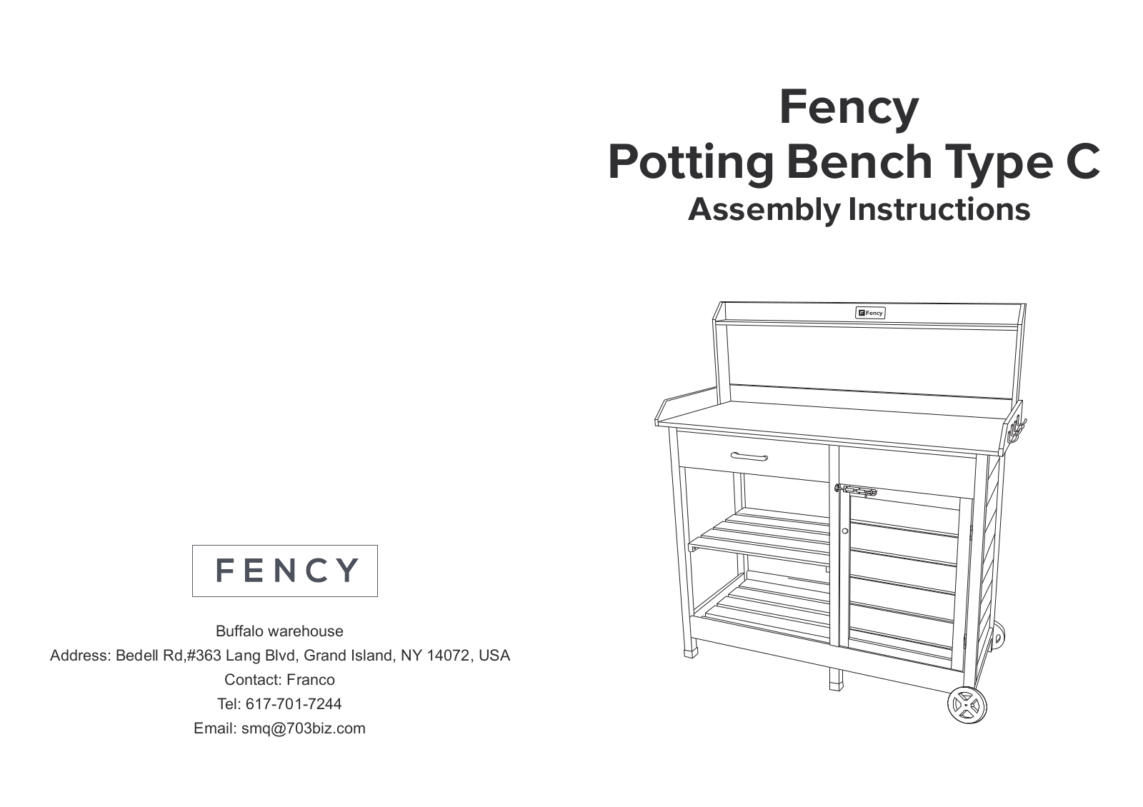 Fency ANCY1015 Installation & Assembly - ManualMachine.com