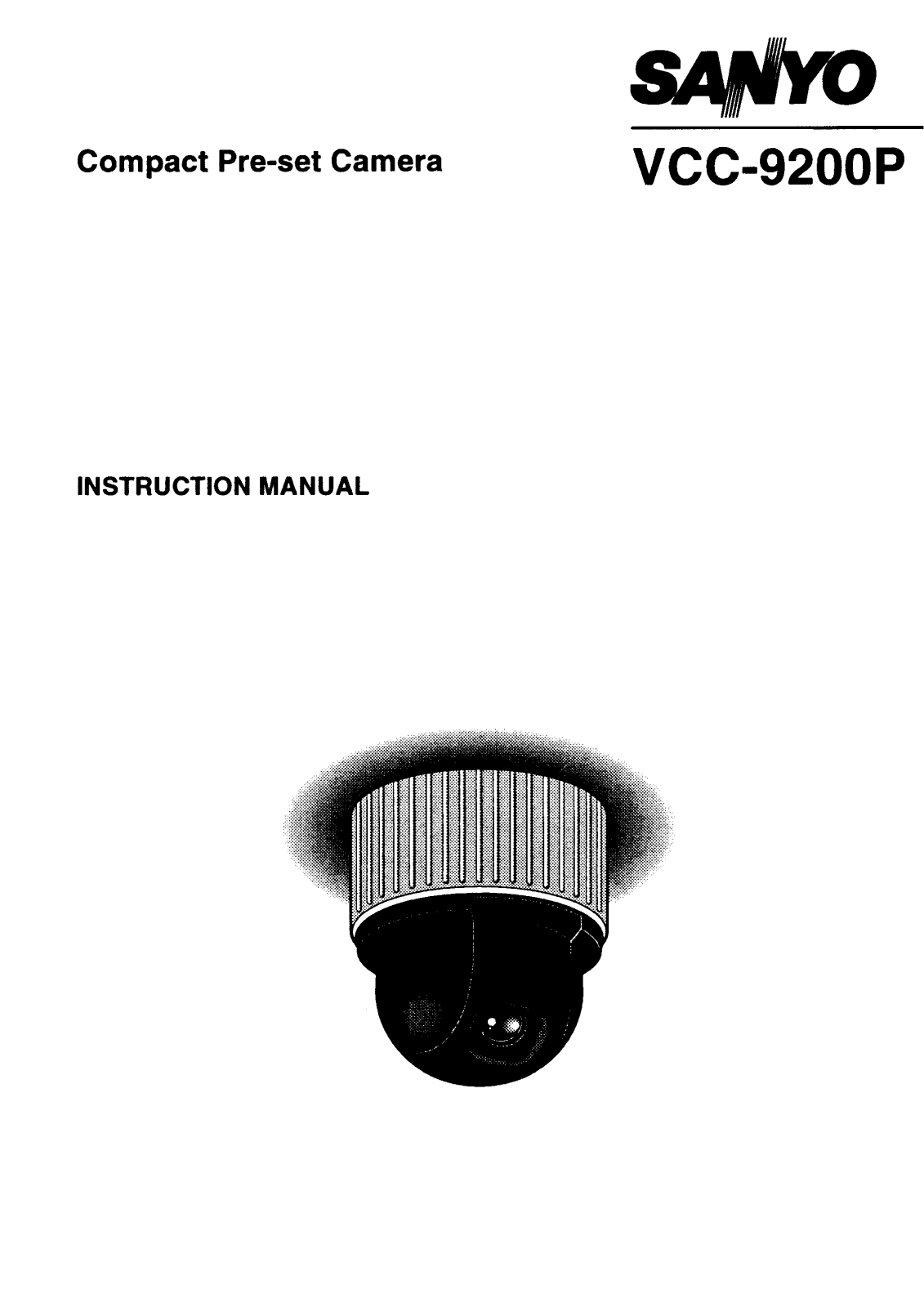 Sanyo VCC-9200P Instruction Manual