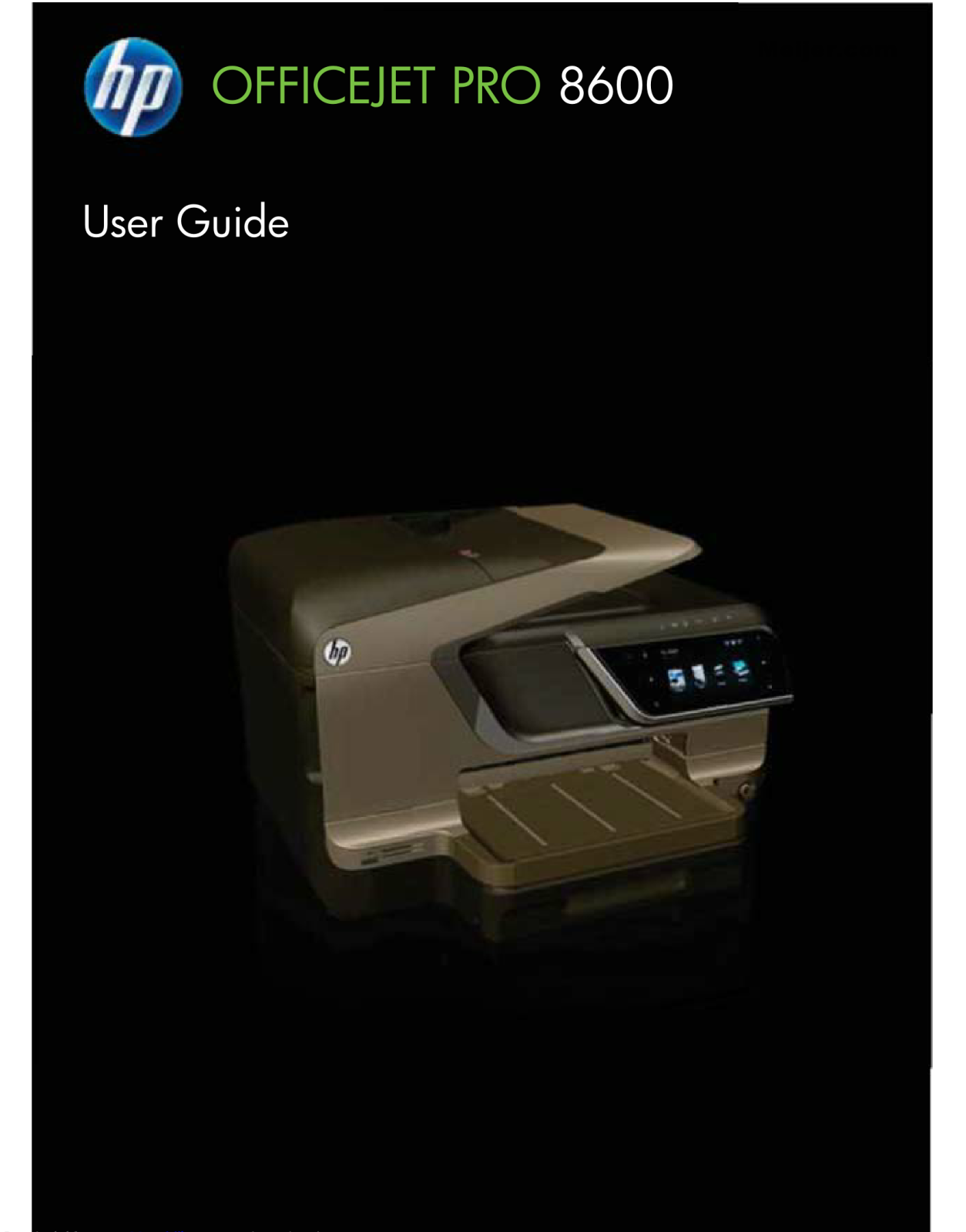 HP Officejet Pro 8600 User Manual