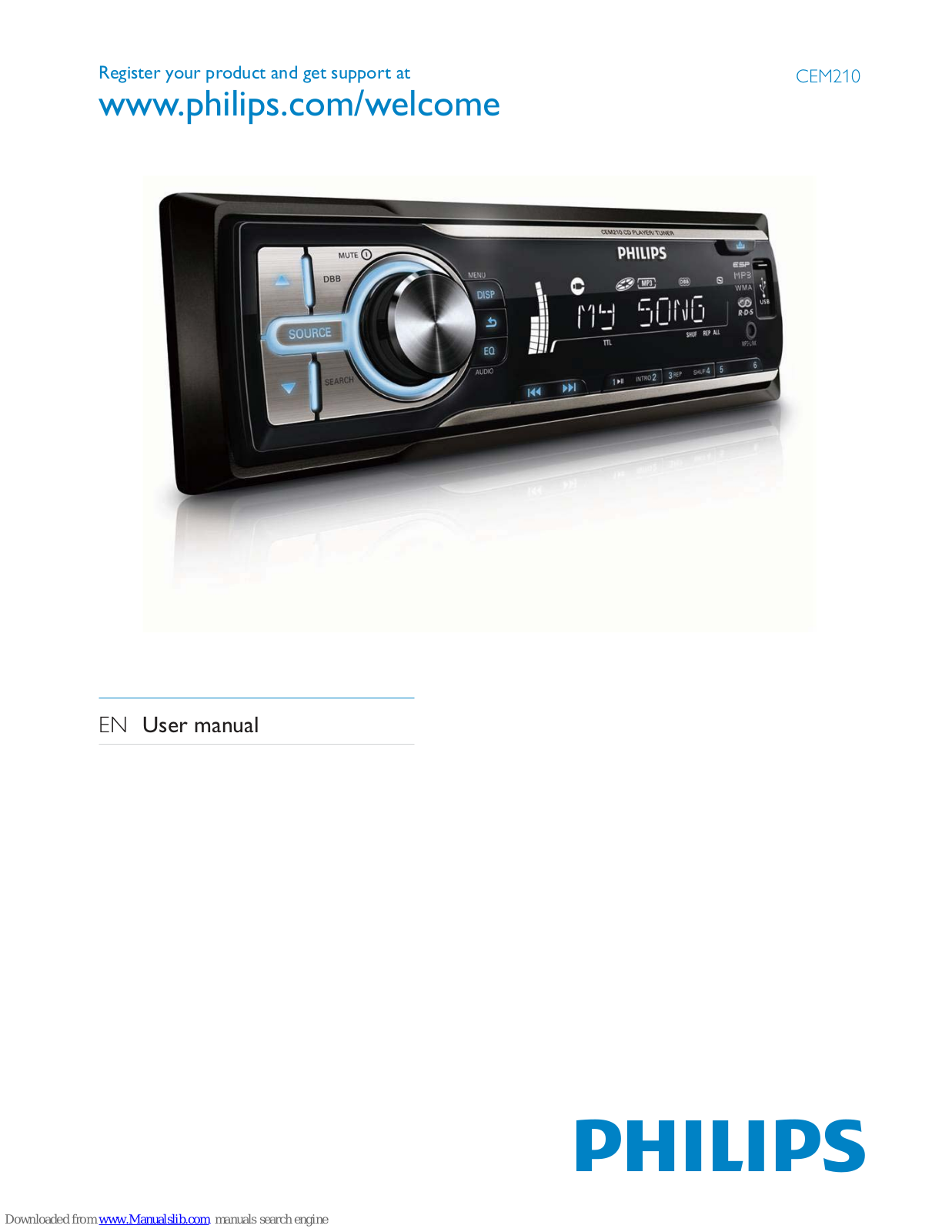 Philips CEM210/55, CEM210 User Manual - ManualMachine.com