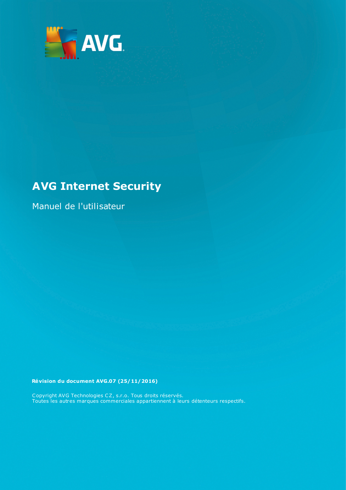 AVG Internet Security 2015, Internet Security 2016 Instruction Manual