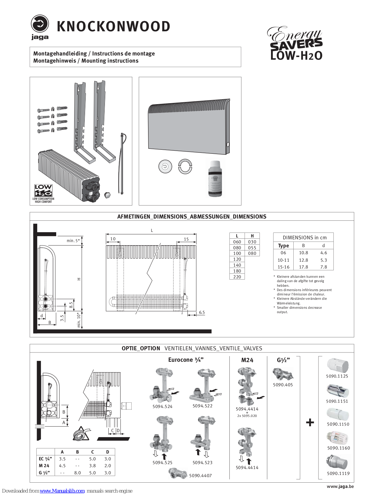 Jaga Knockonwood Mounting Instructions
