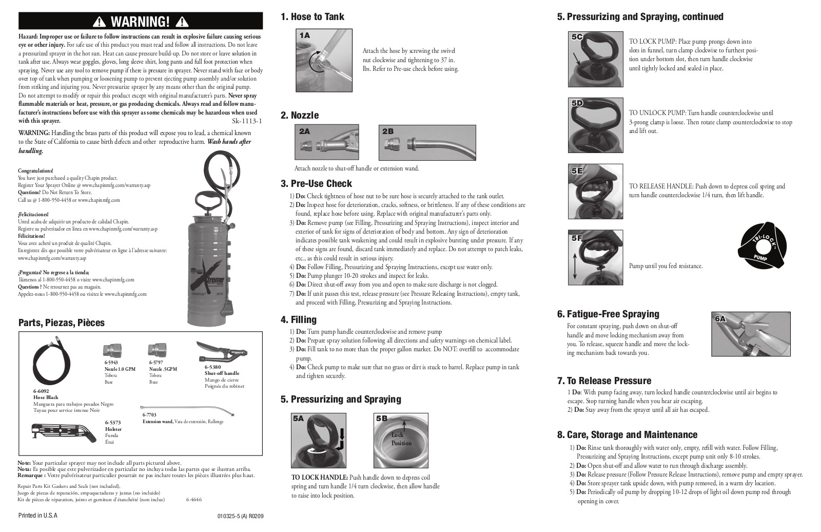 Chapin 19049 User Manual