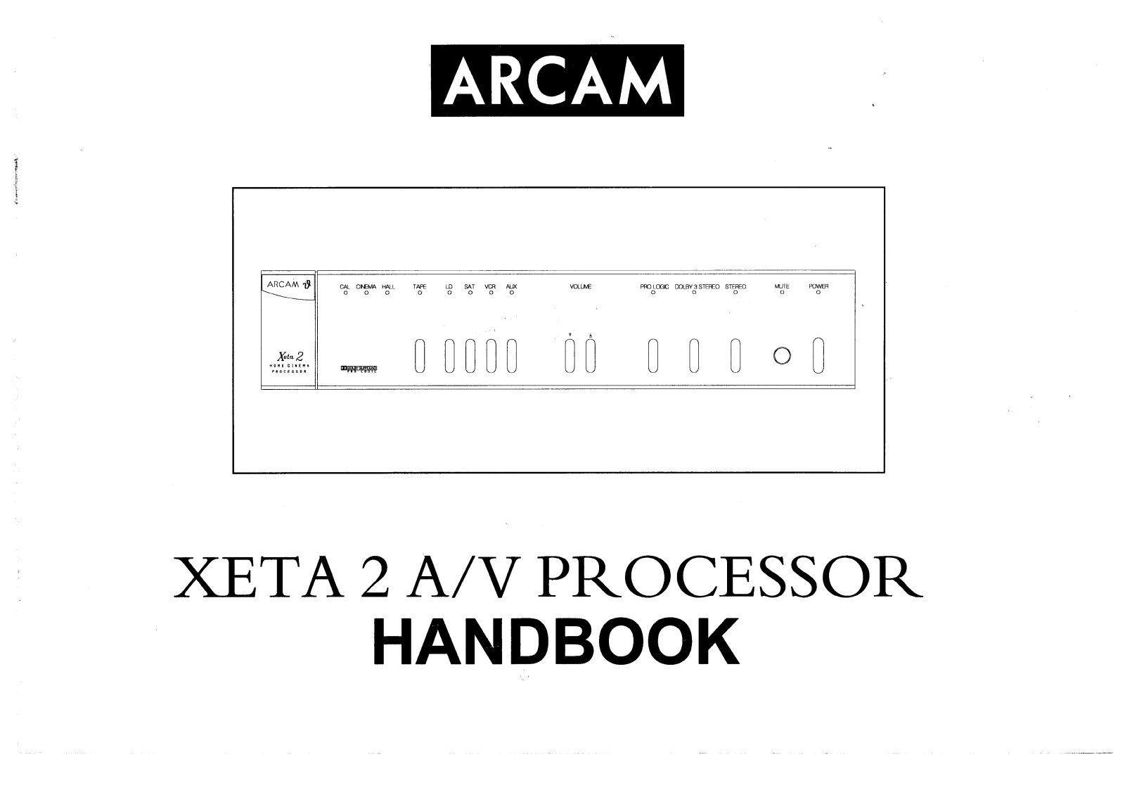 Arcam Xeta Two Owners manual