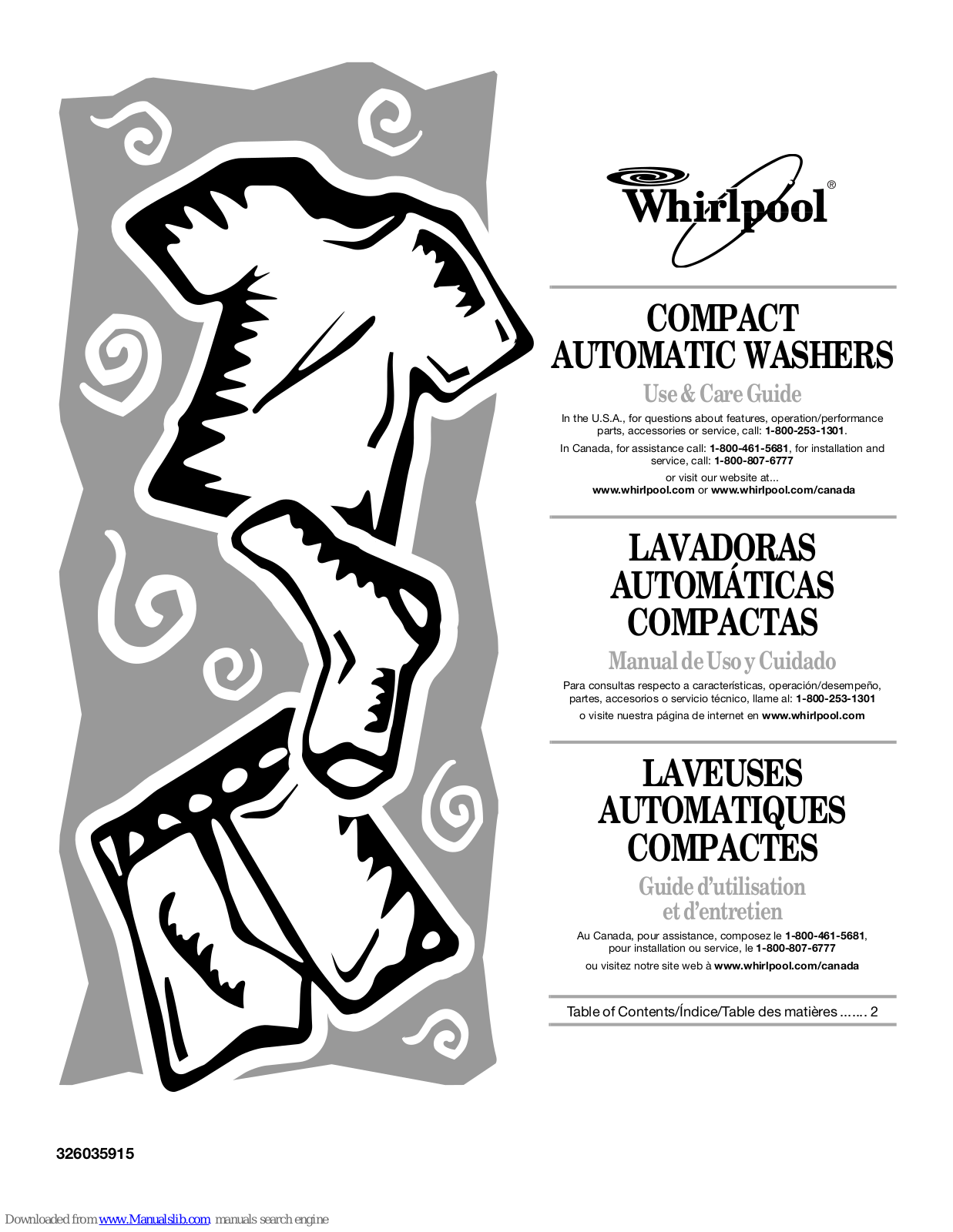 WHIRLPOOL LCE4332P User Manual