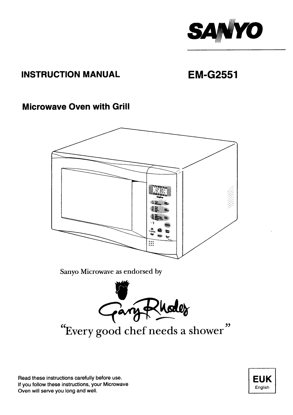 Sanyo EM-G2551 Instruction Manual