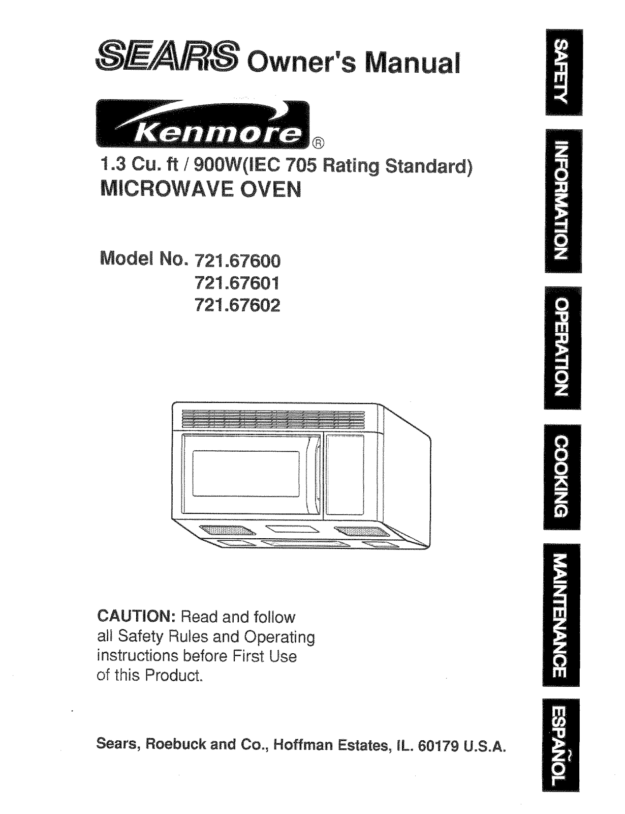 Sears 721.67602, 721.676 User Manual - ManualMachine.com