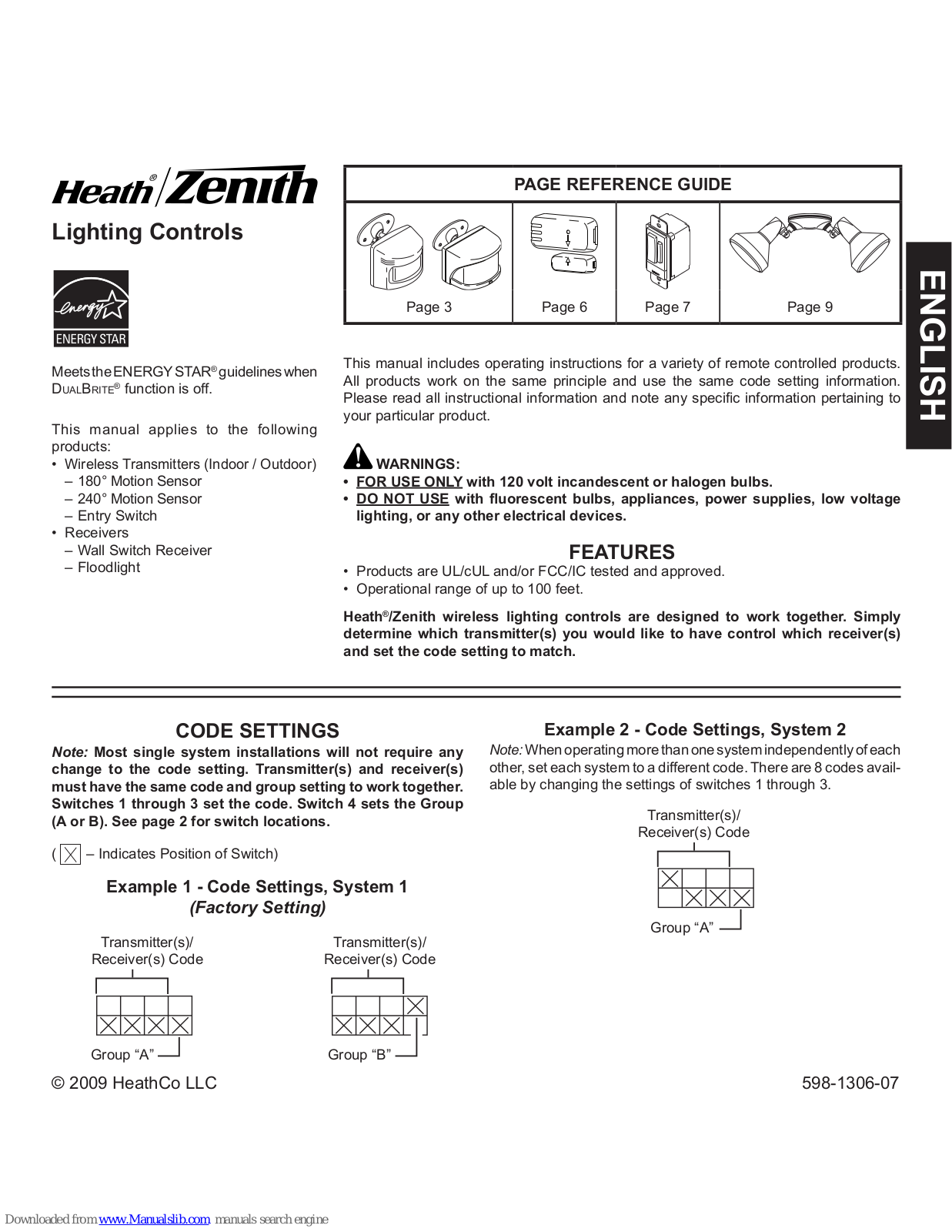 Zenith WC-6053-WH User Manual