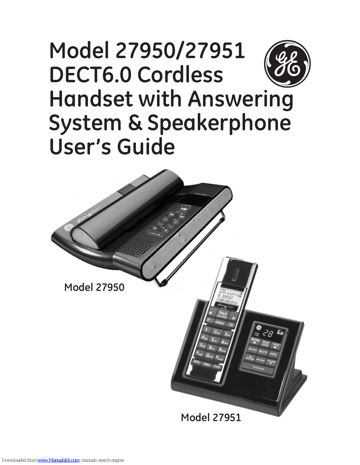 GE 27950EE1, 27950, 27951 User Manual