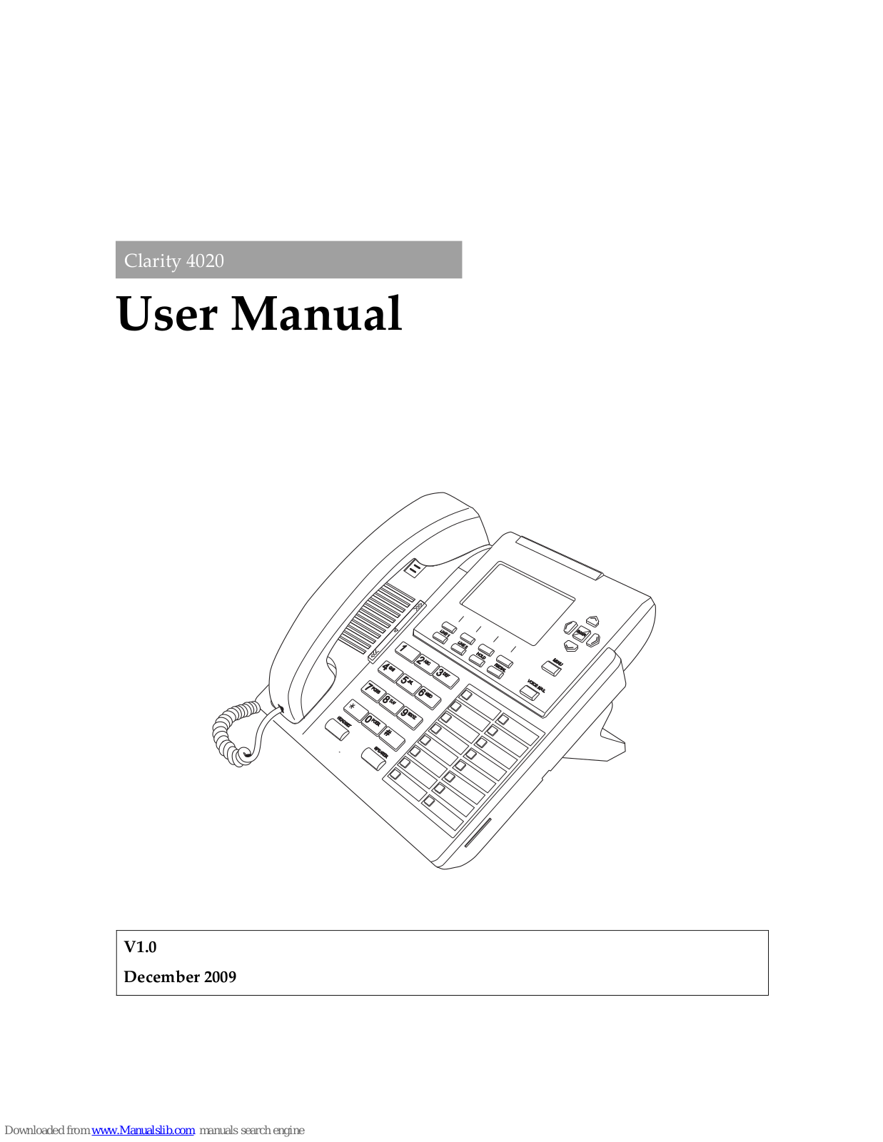 Clarity 4020 User Manual