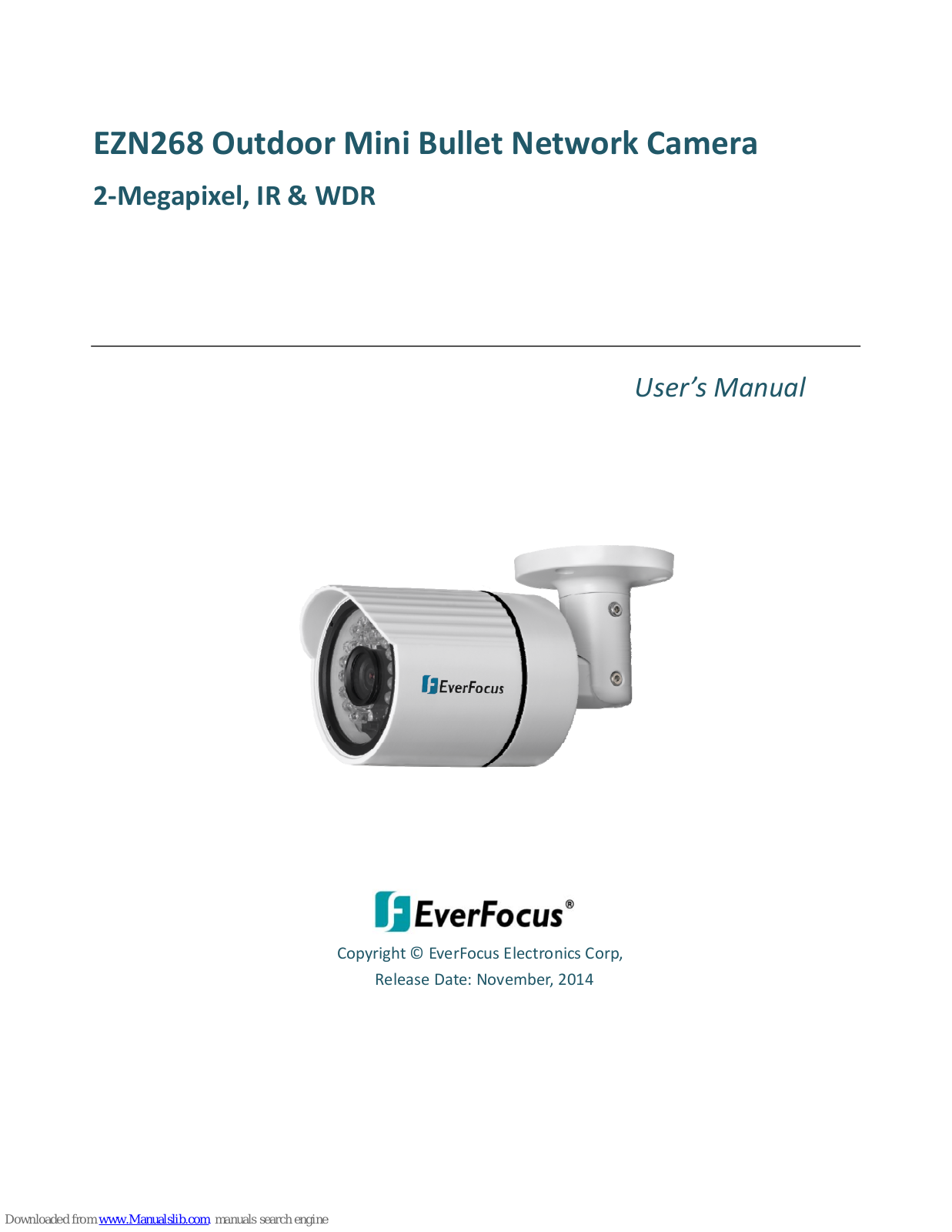 EverFocus EZN268, EBN268 User Manual