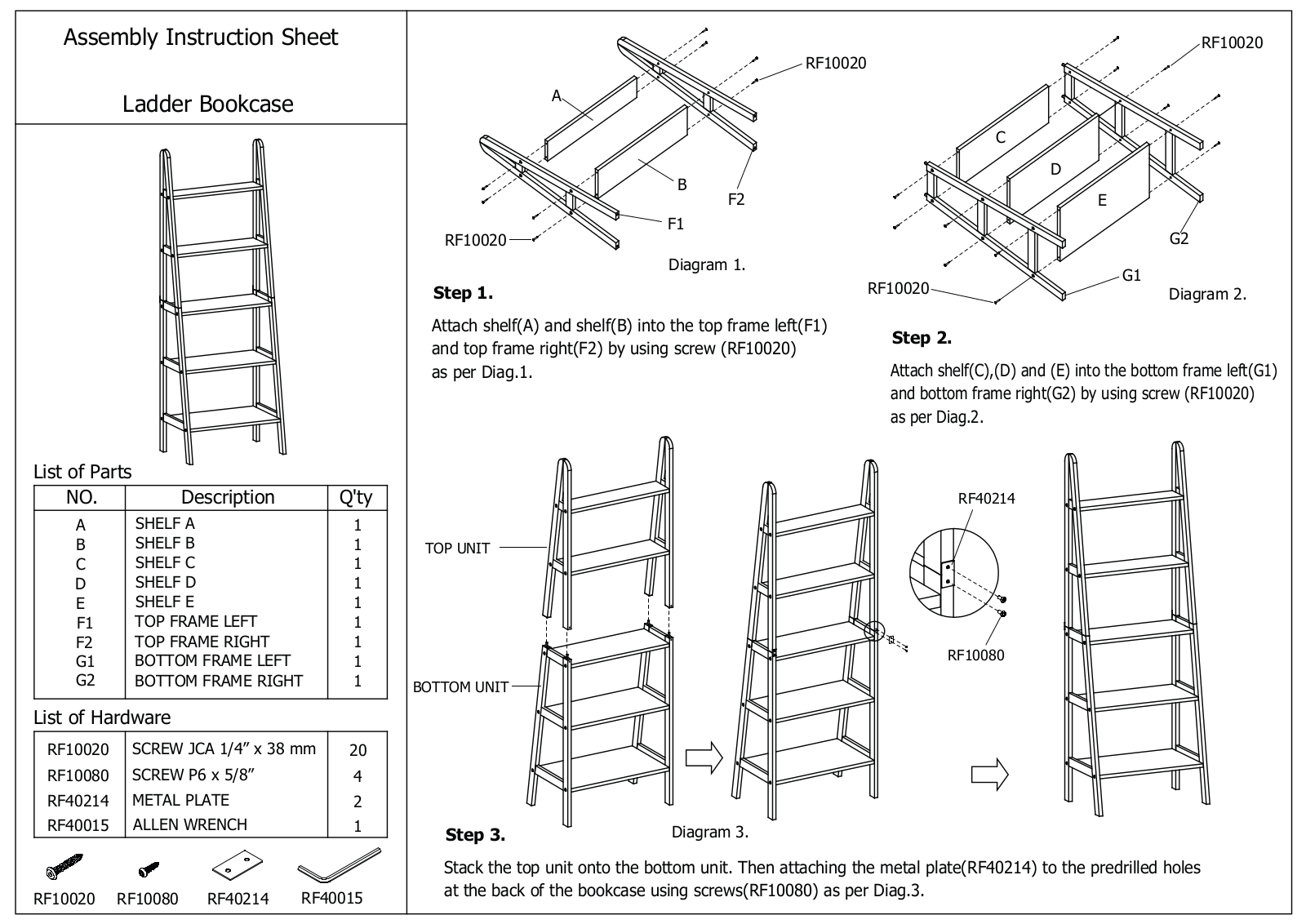 Ebern Designs W007363521 Assembly Instruction - ManualMachine.com