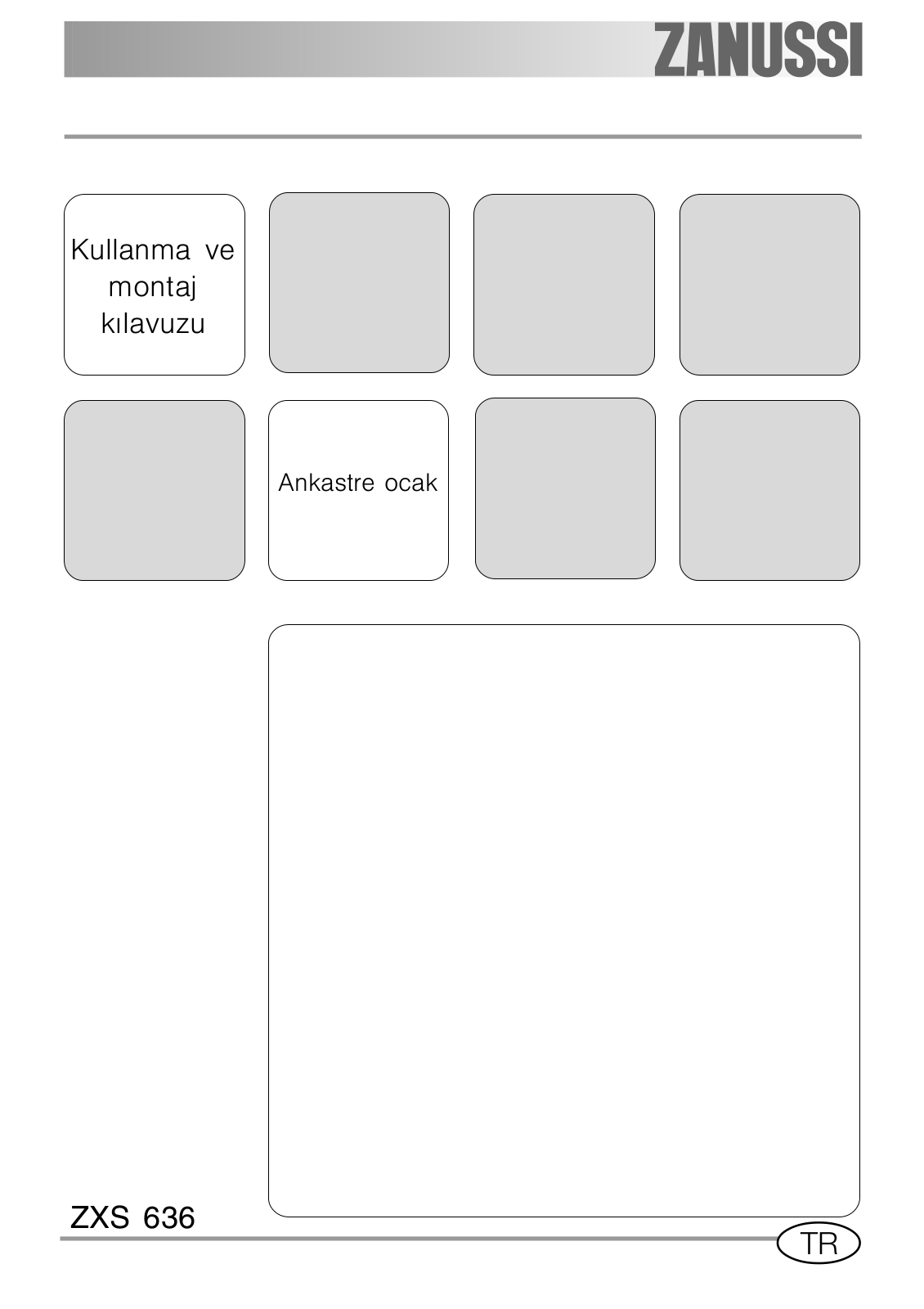 Zanussi ZXS636TX User Manual