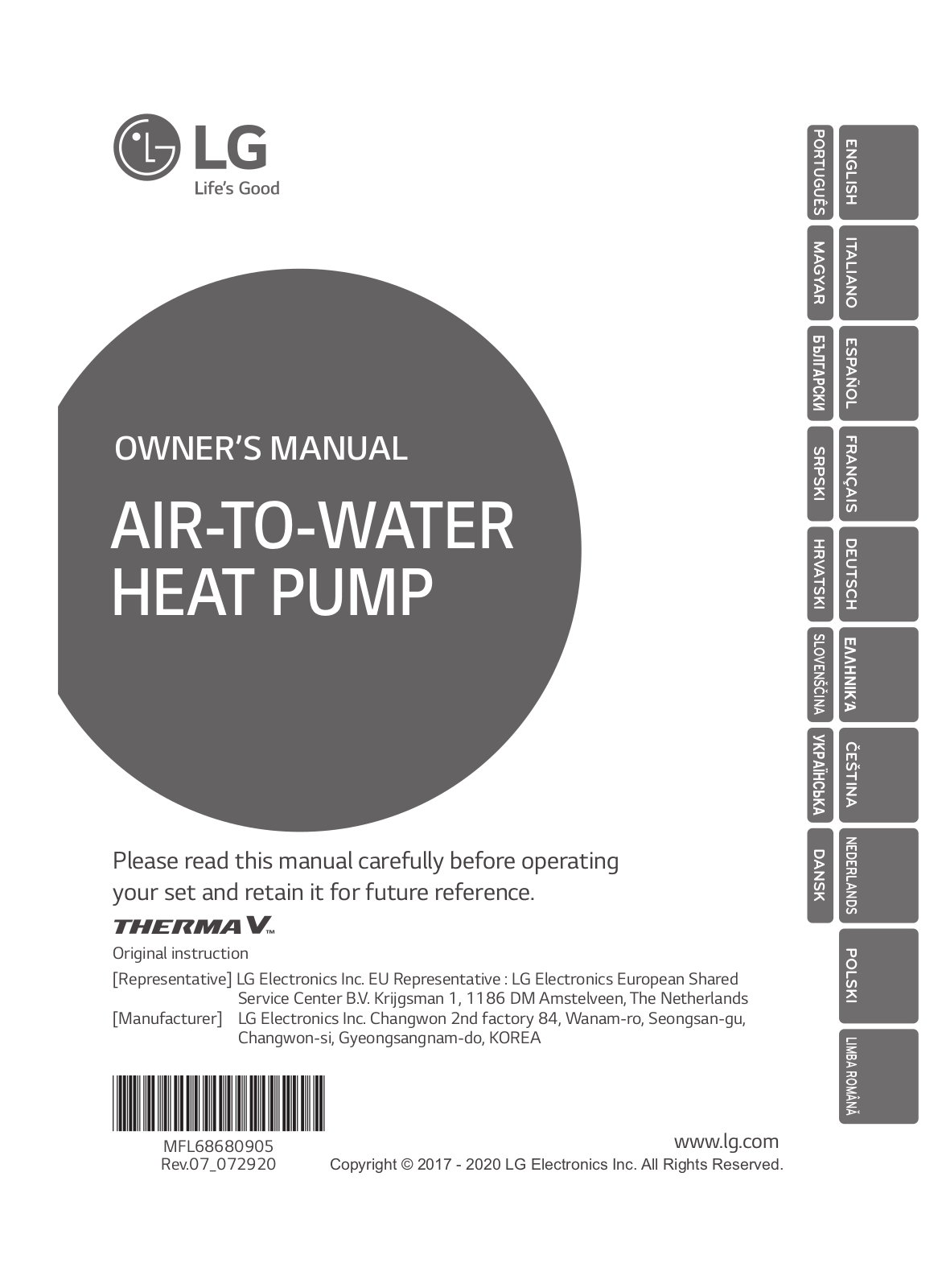 LG HU163MRB Owner's Manual