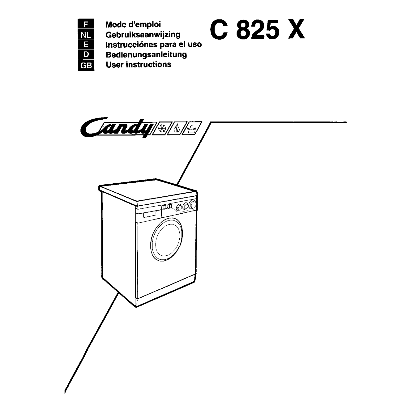 CANDY C 825 X User Manual
