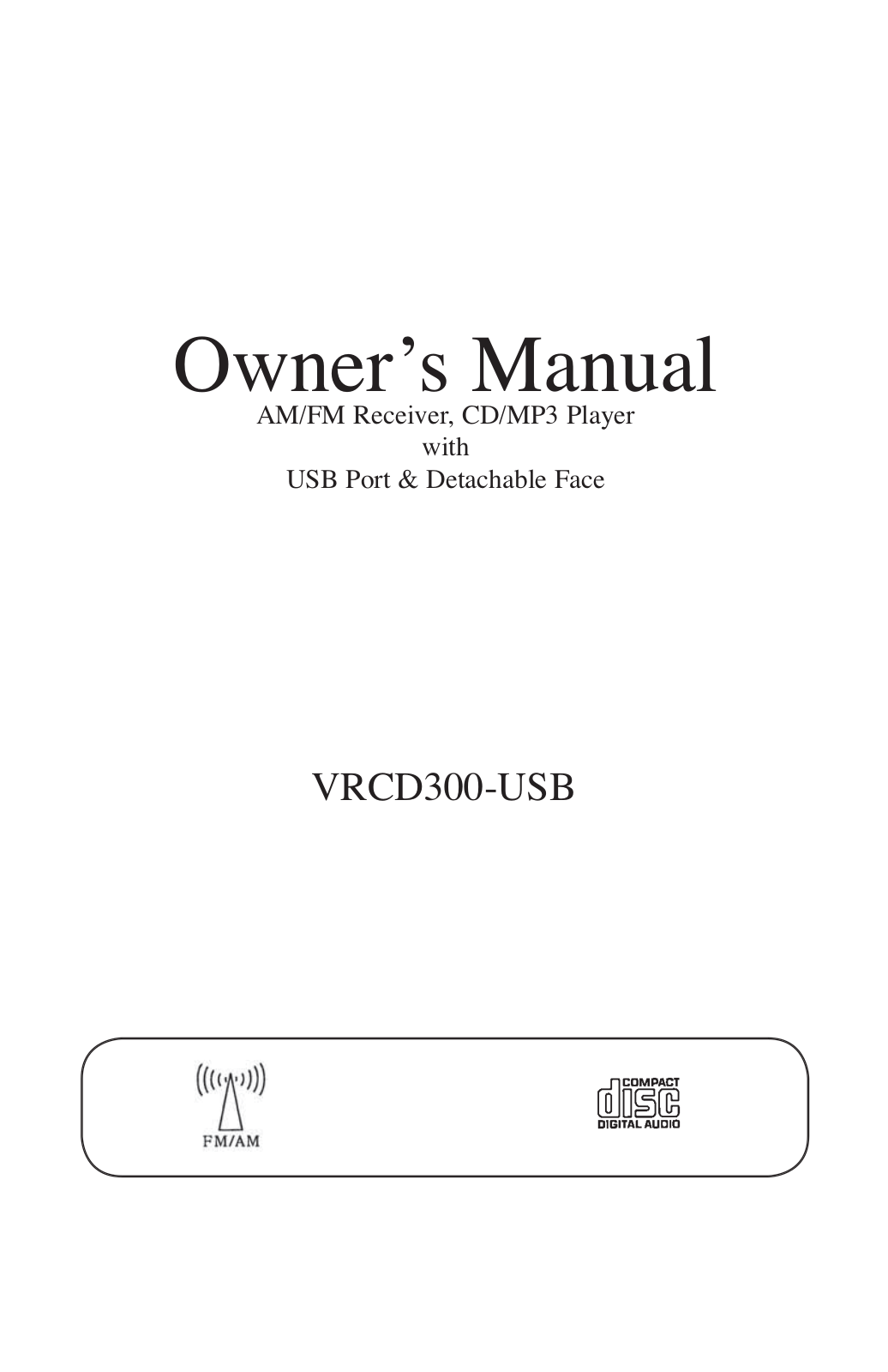 Roadmaster VRCD300-USB User Manual