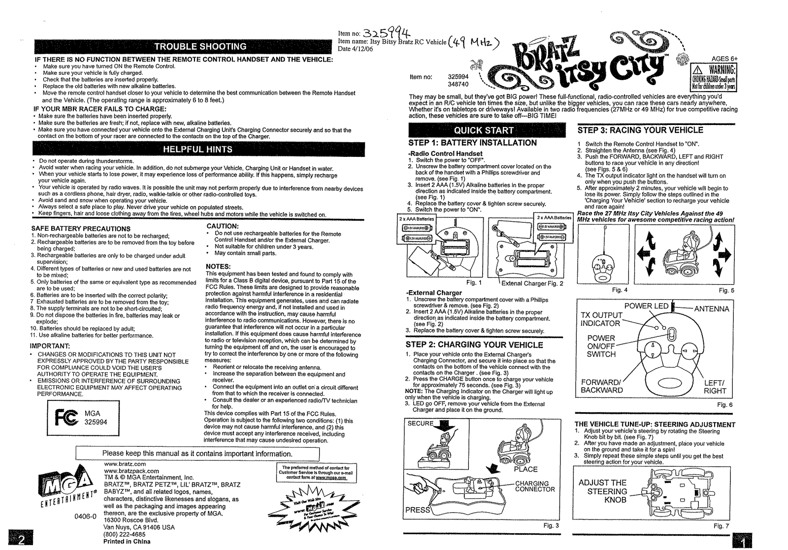 MGA Entertainment 325994 User Manual