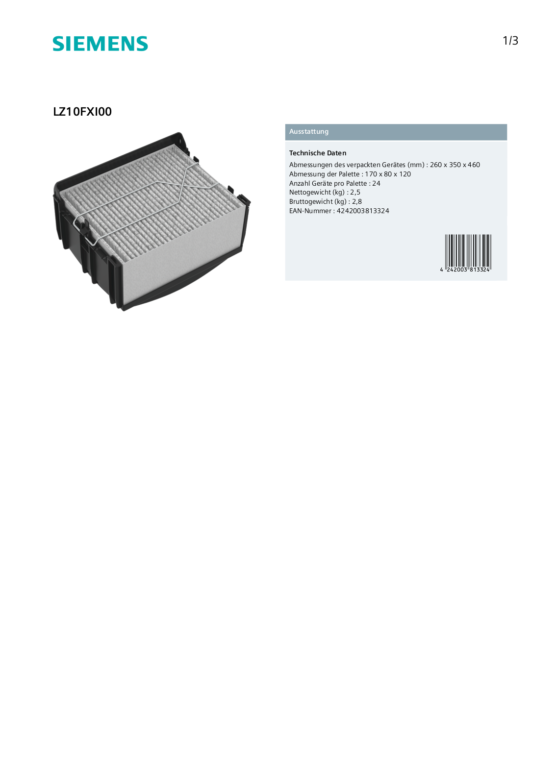 Siemens LZ10FXI00 User Manual