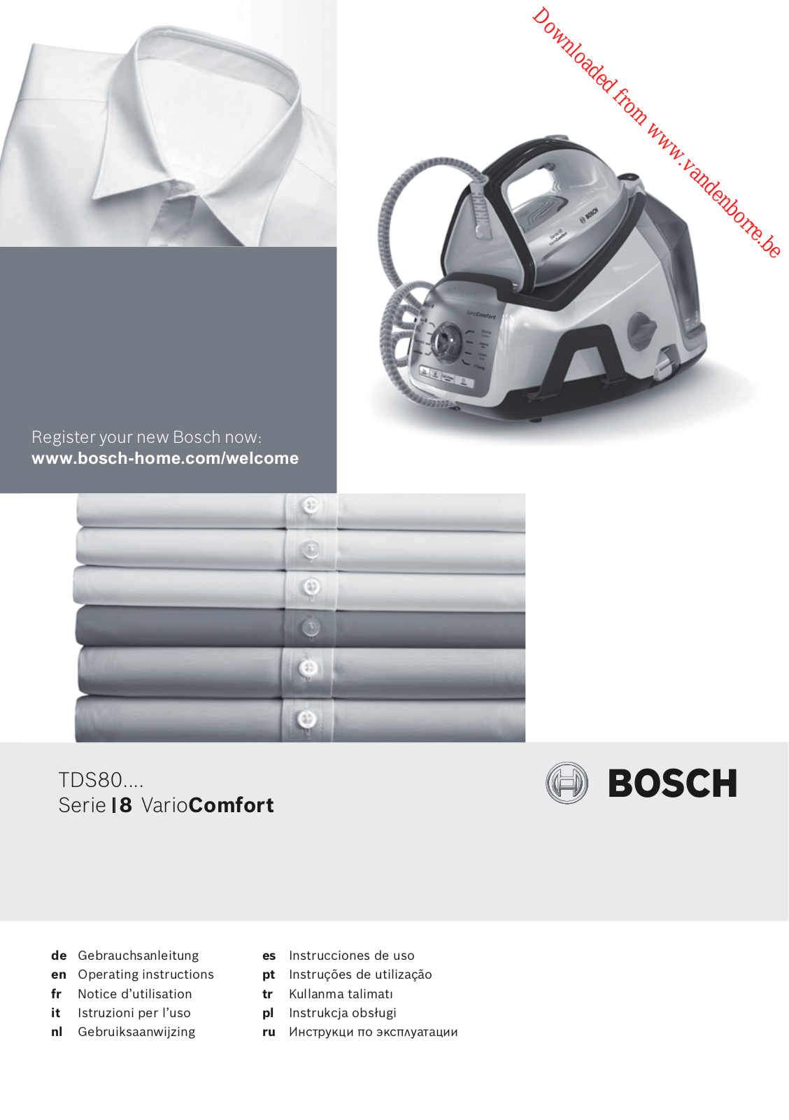 BOSCH TDS8040 User Manual