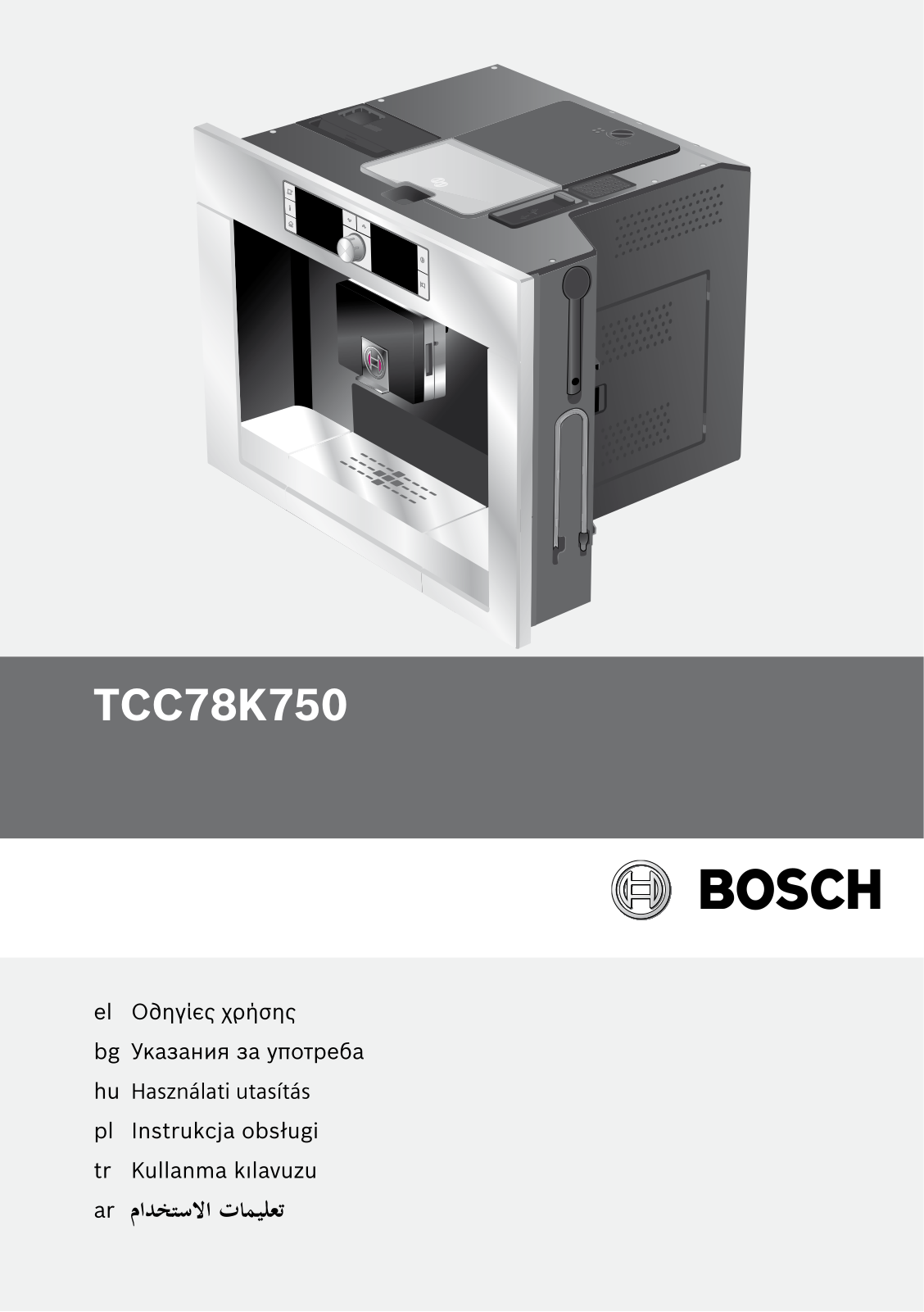 Bosch TCC78K750B, TCC78K750A, TCC78K750 User Manual