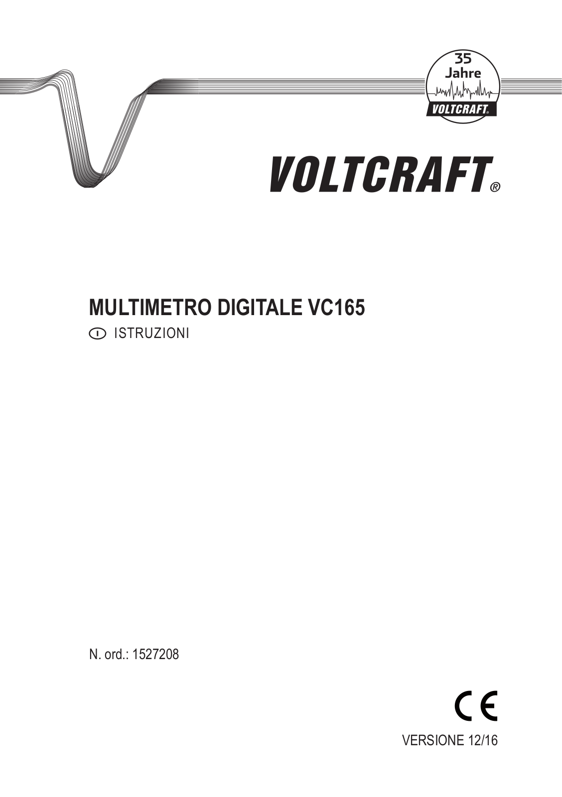 VOLTCRAFT VC165 Operation Manual