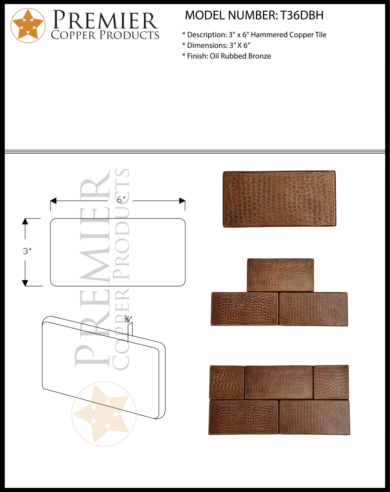 Premier Copper Products IER1682 Specifications - ManualMachine.com