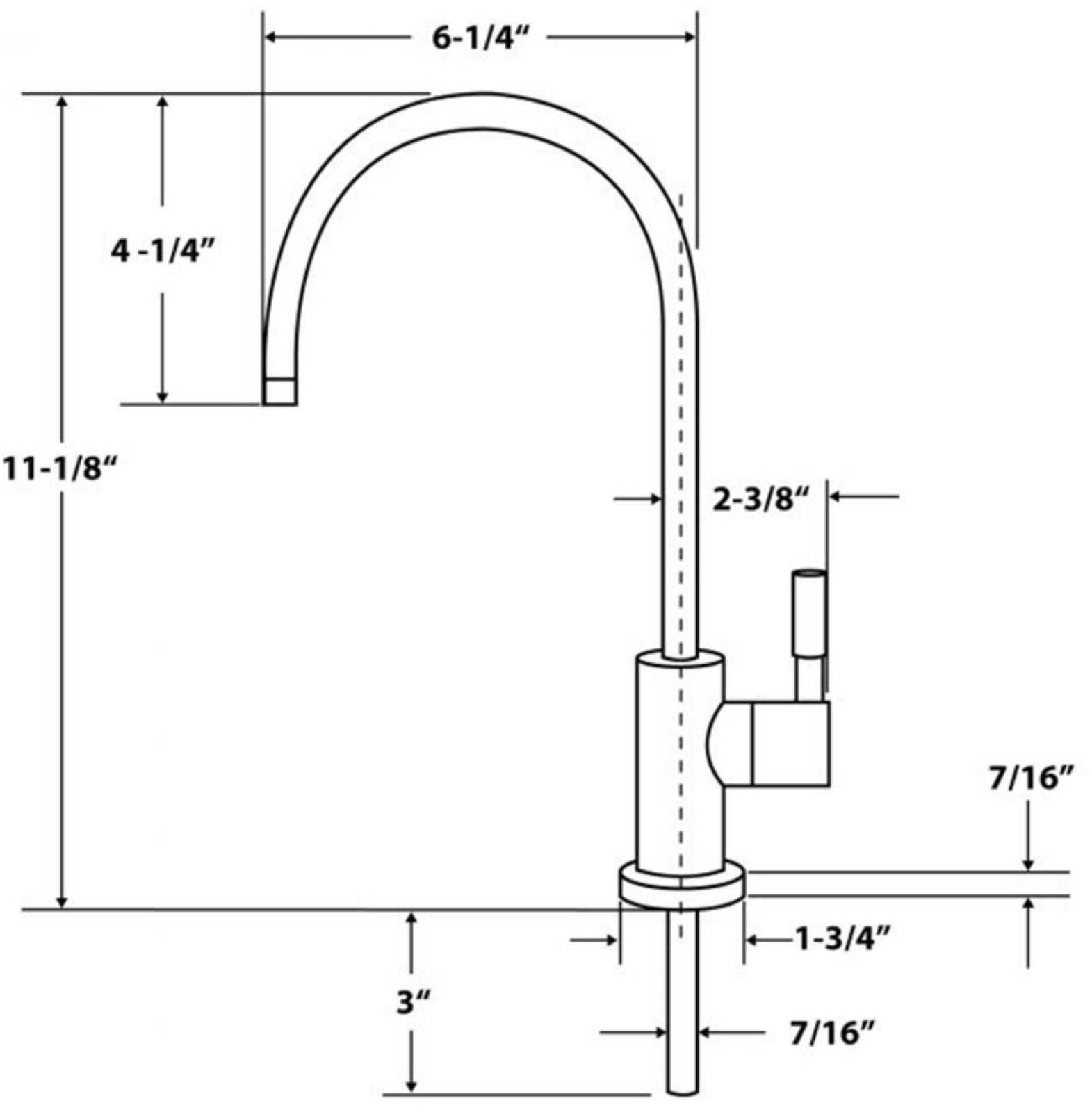 APEC FAUCET-CD-AB Technical Drawing - ManualMachine.com