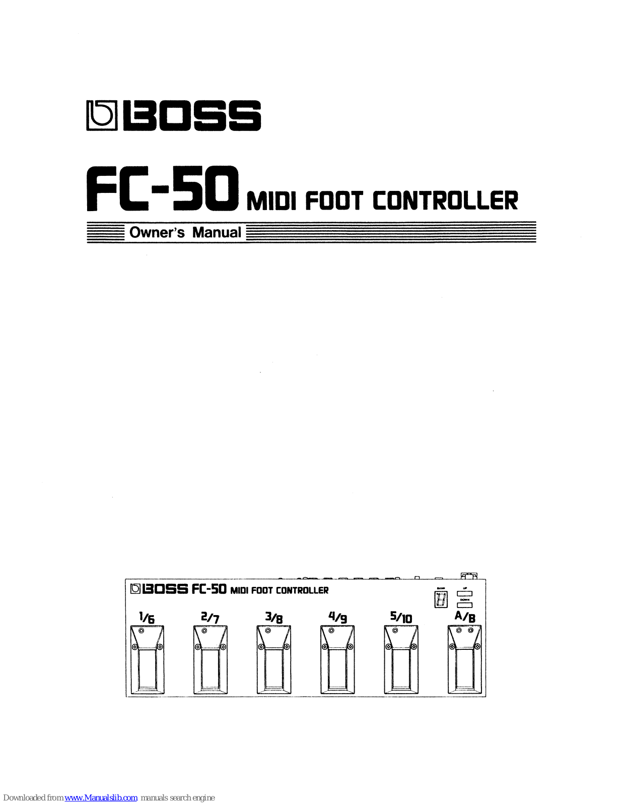 Boss FC-50 Owner's Manual