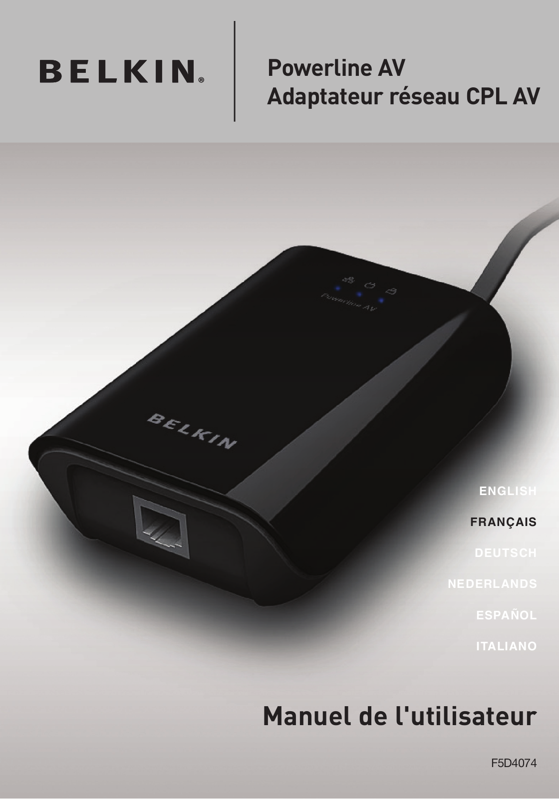 BELKIN F5D4074ED User Manual