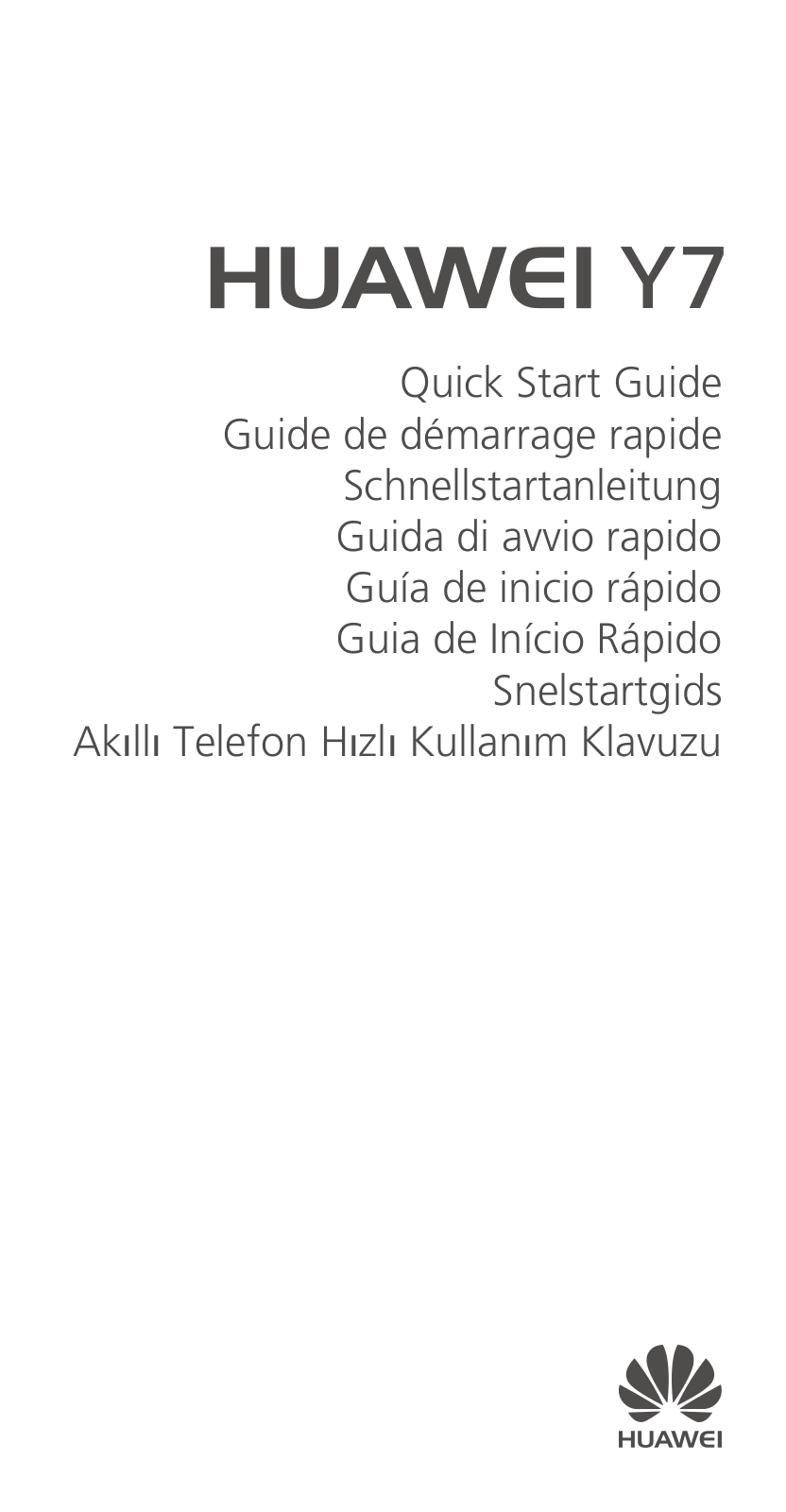 Huawei Y7 Quick Start Guide