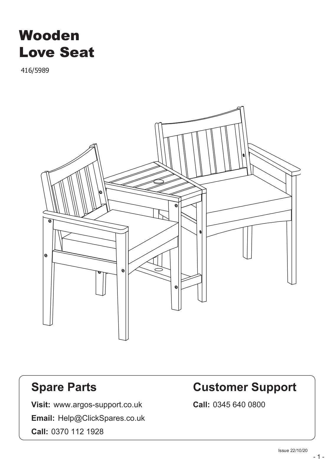 Argos 416/5989 User guide - ManualMachine.com