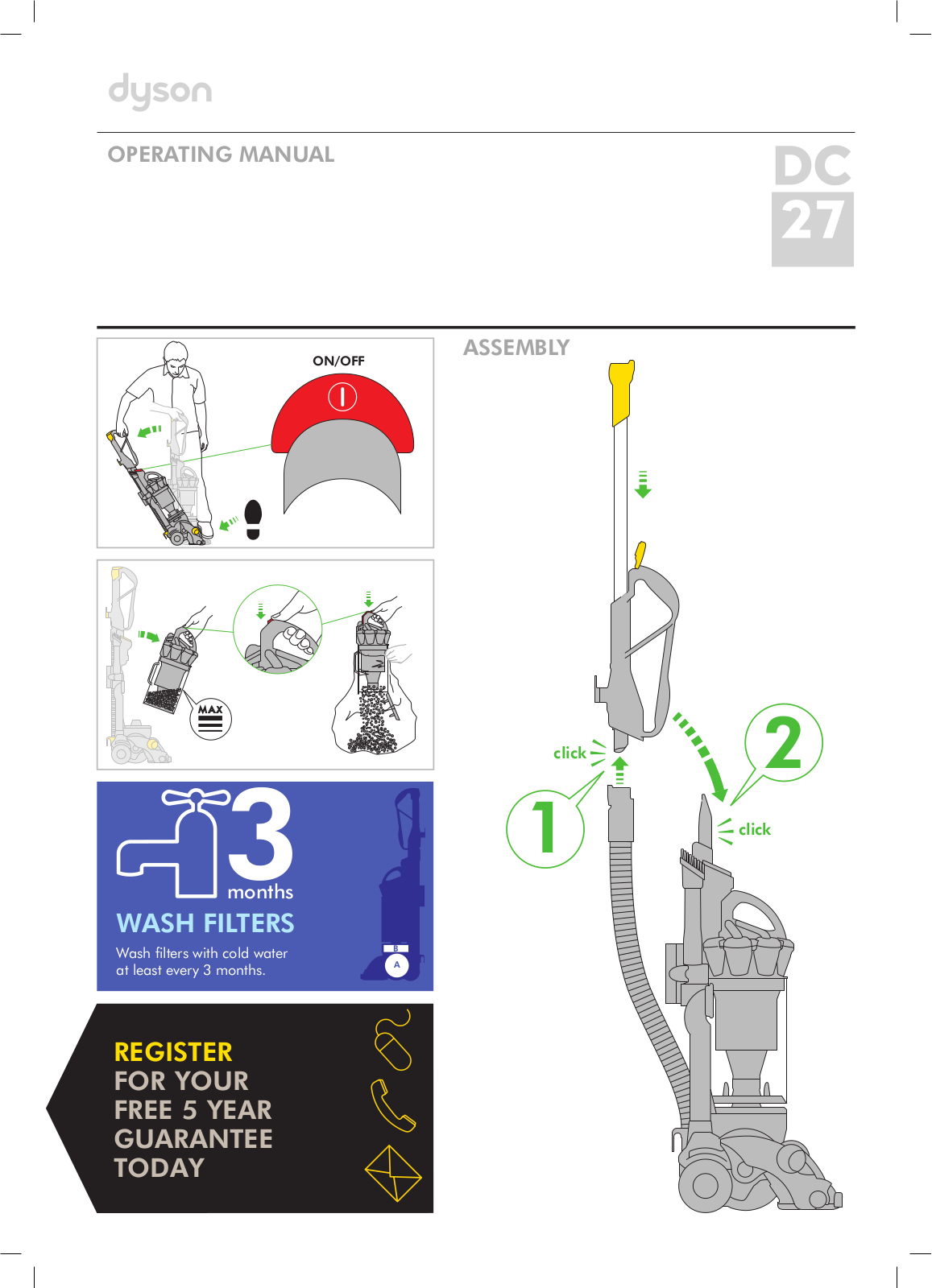 Dyson DC27 ANIMAL User Manual