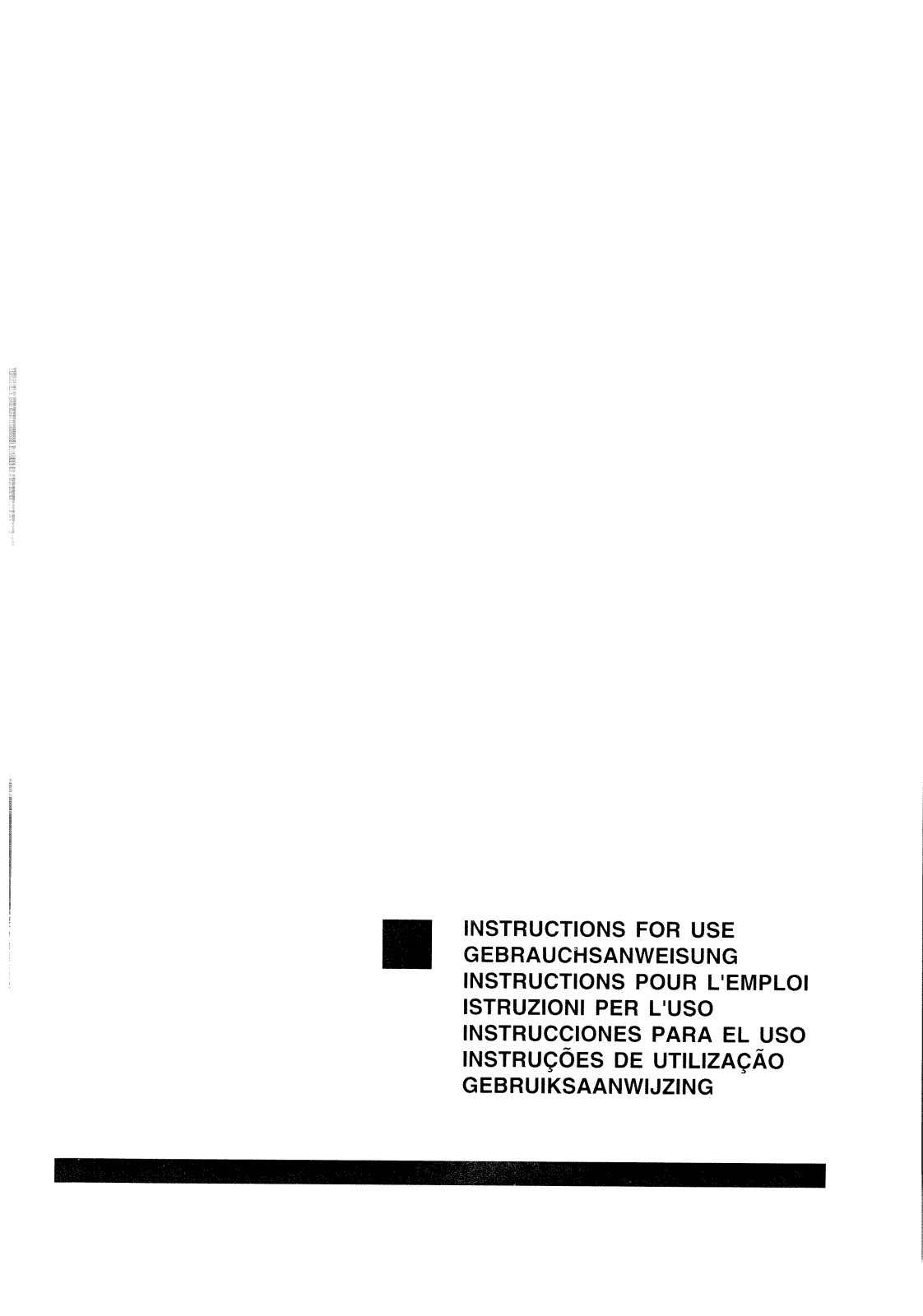 De dietrich HM4616U1 User Manual