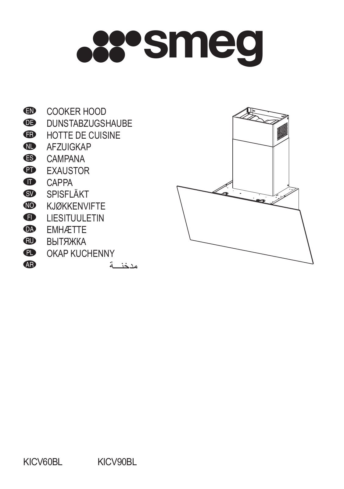 Smeg KICV90BL User Manual