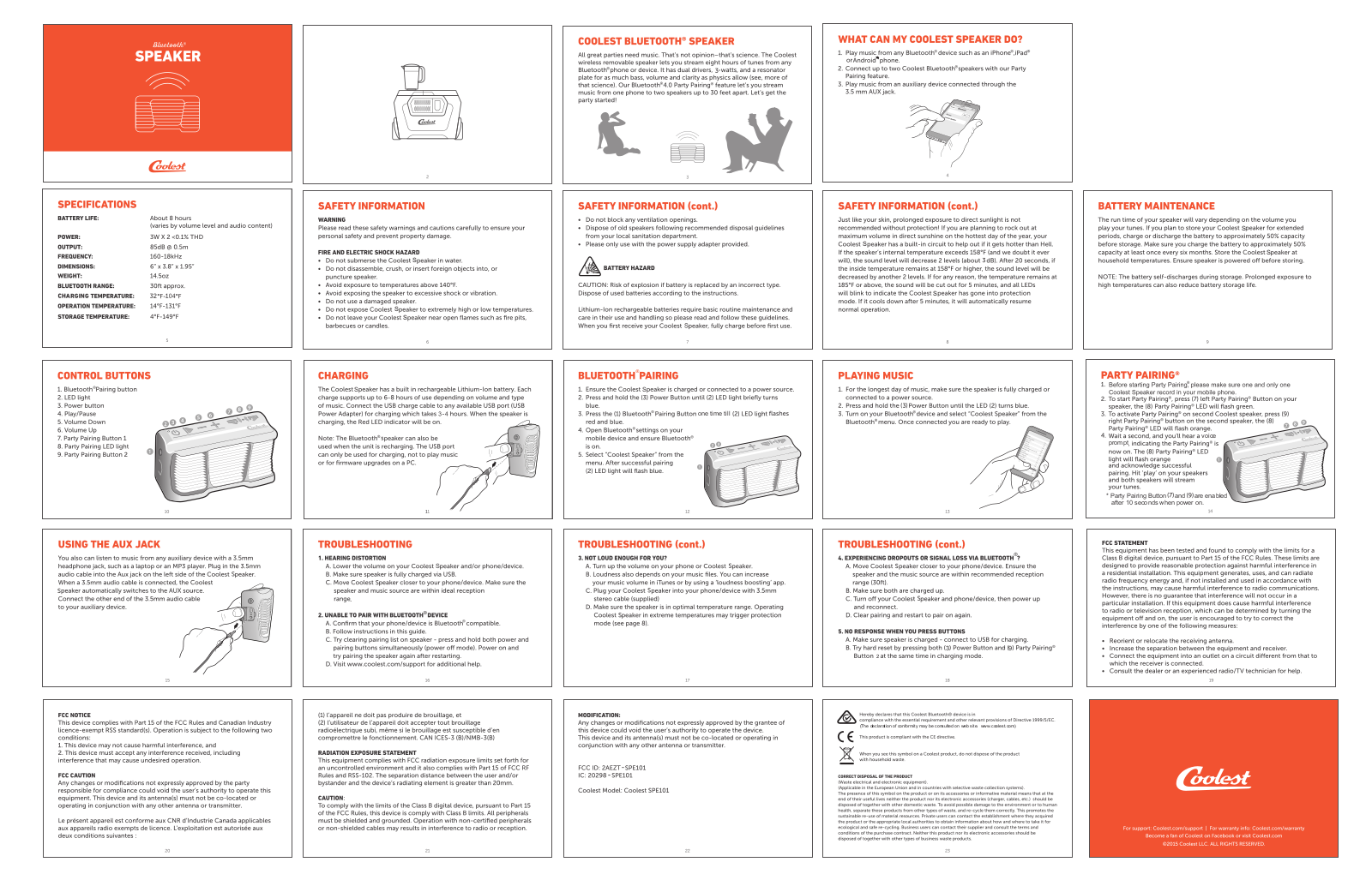 Coolest SPE101 User Manual