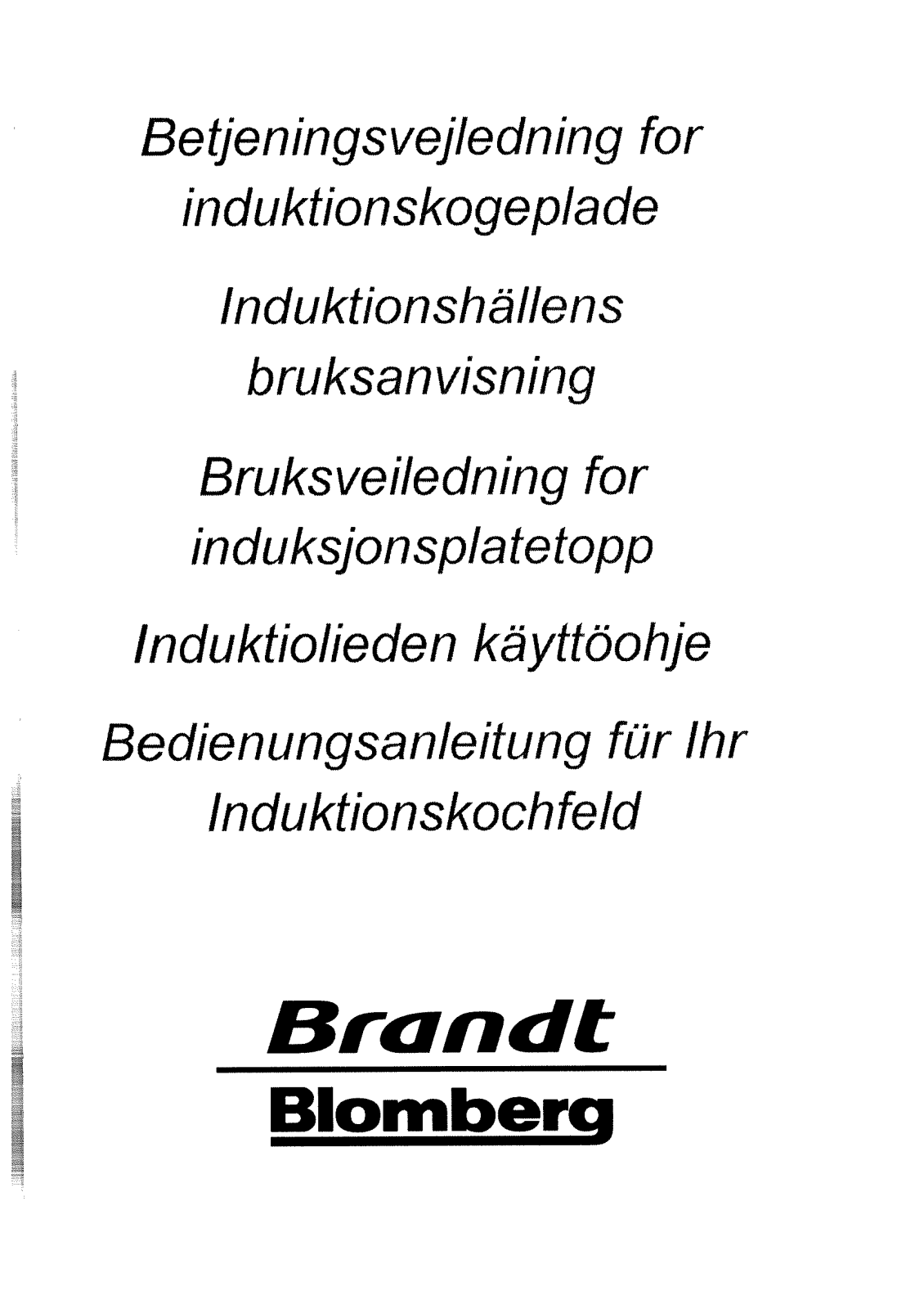 Brandt HFR65X1N User Manual