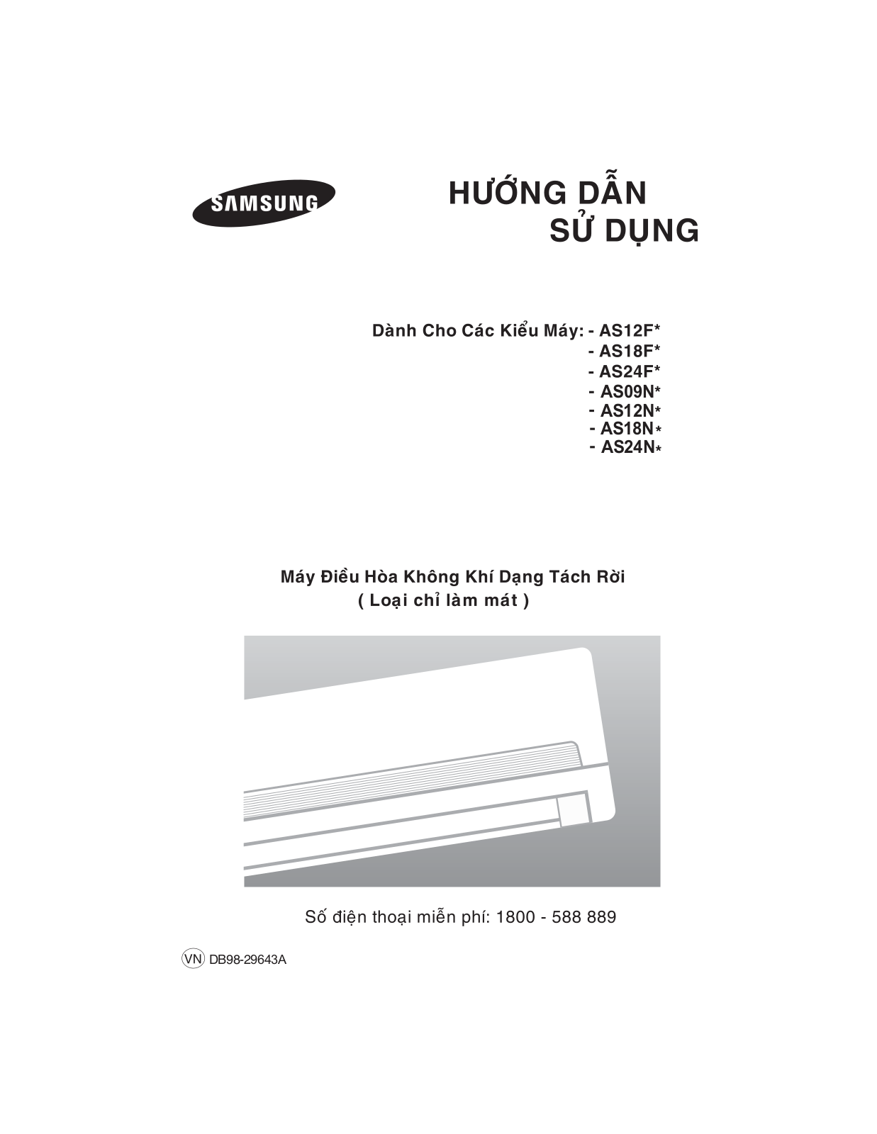 Samsung AS18NLX User Manual