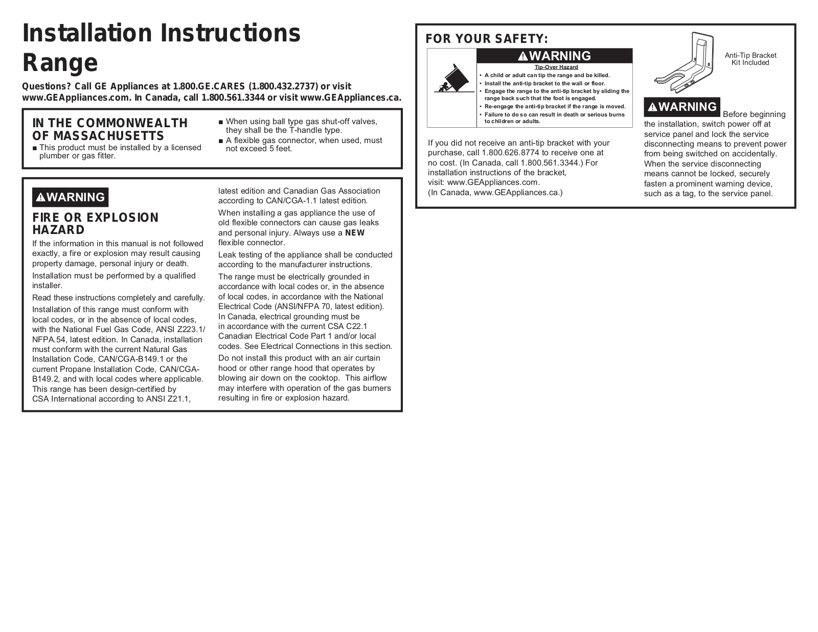 Cafe C2S986SELSS Installation Manual