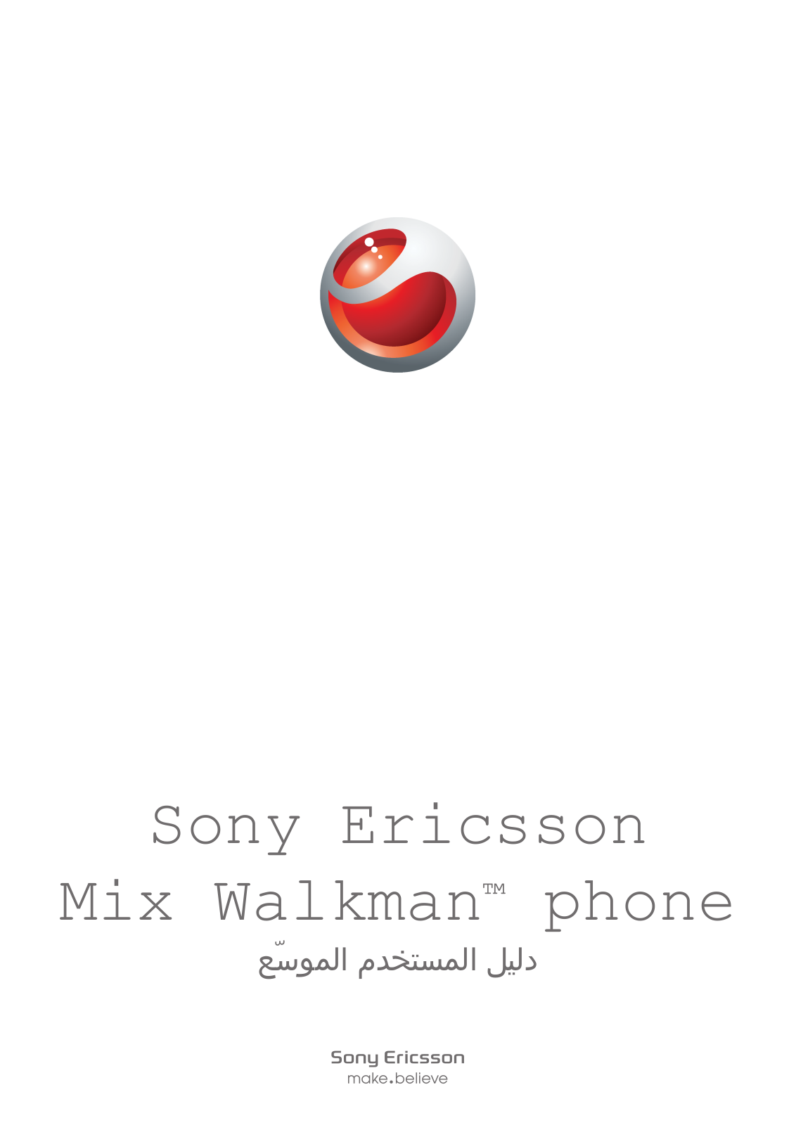 SONY Mix Walkman WT13 User Manual