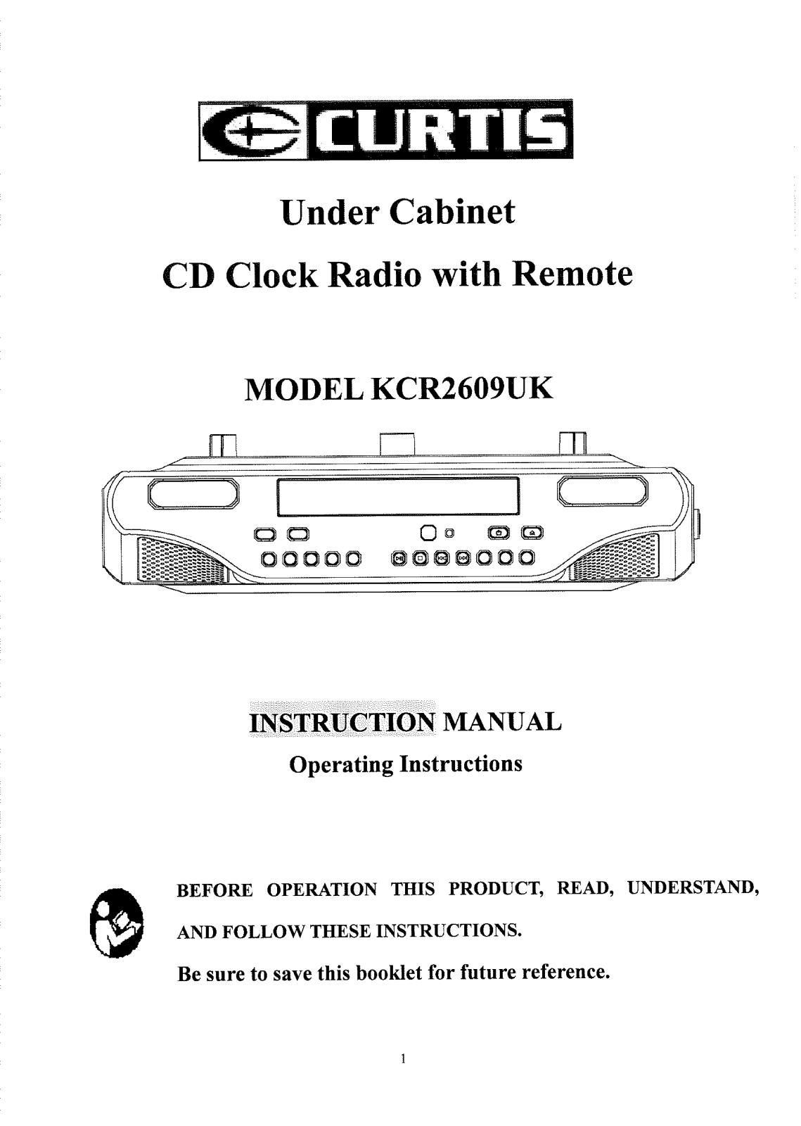 Curtis KCR2609UK User Manual