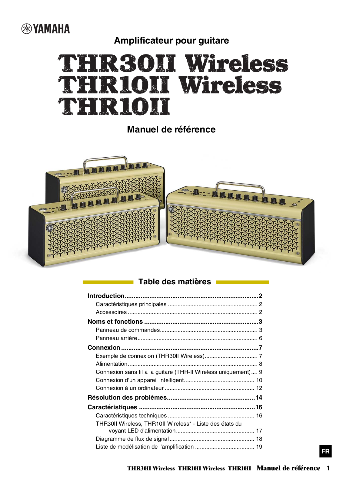 Yamaha THR10II, THR10II wireless, THR30II wireless Owner`s Manual