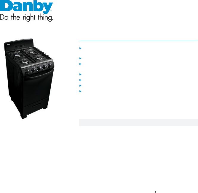Danby DR202BGLP Specifications