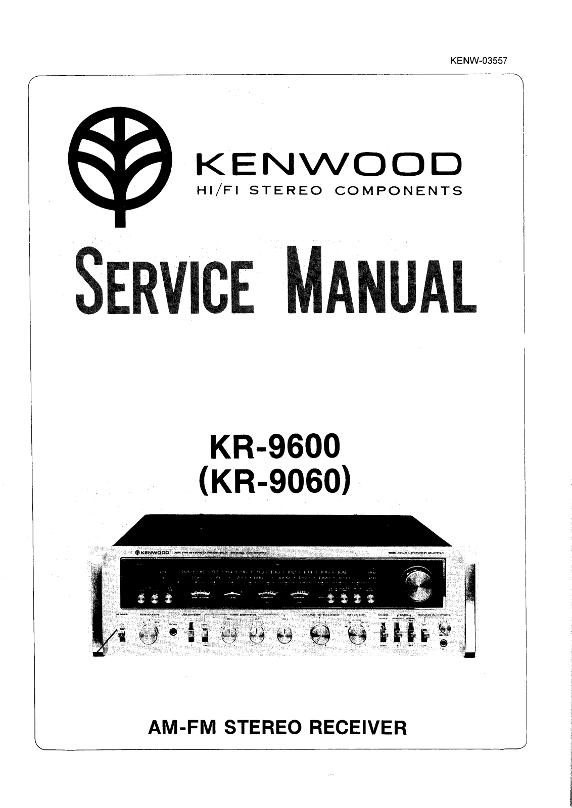 Kenwood KR-9060, KR-9600 Service manual