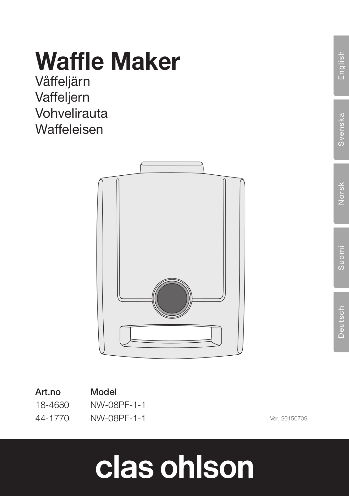 Clas Ohlson NW-08F-1-1 User Manual